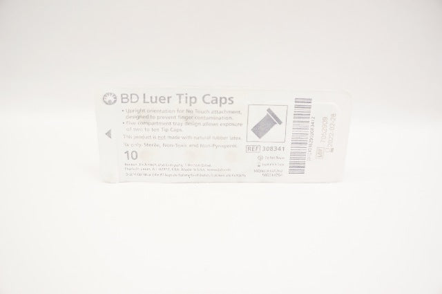 BD 308341 Luer Tip Caps - Pack of 10 (x)