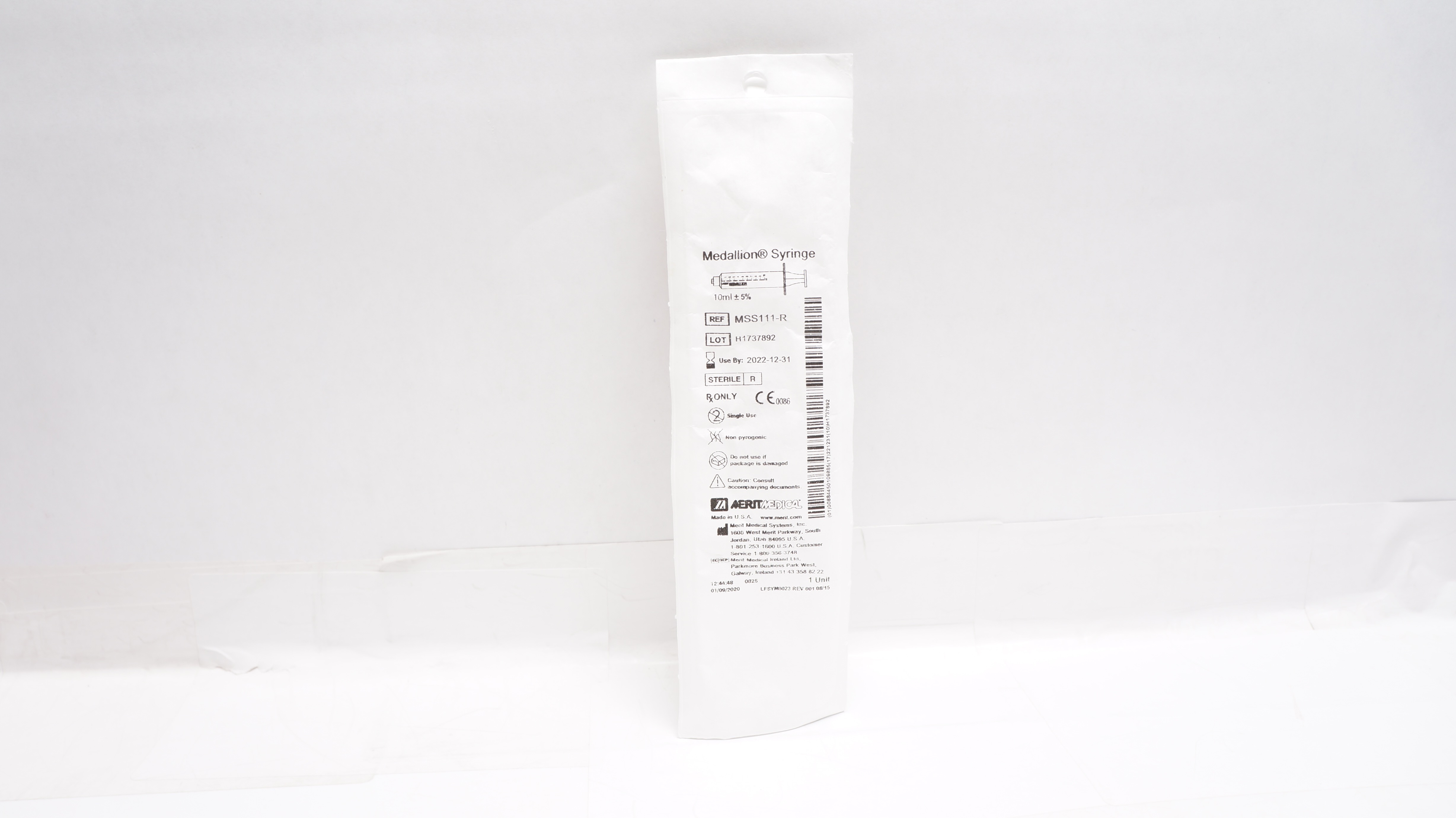 Merit Medical MSS111-R Medallion Syringe 10 mL (x)