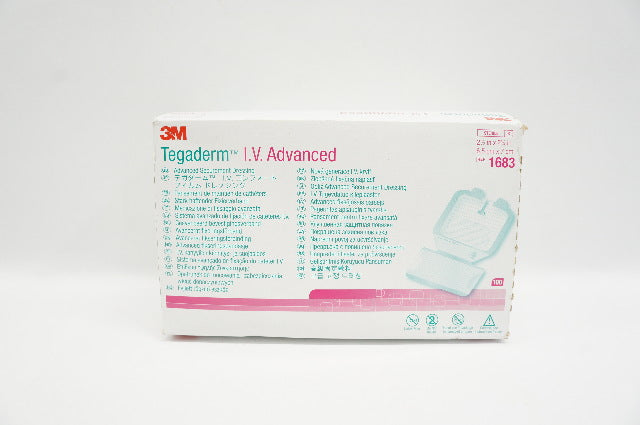 3M 1683 Tegaderm IV Advanced Securement Dressing 2-1/2x 2-3/4in - Box of 100