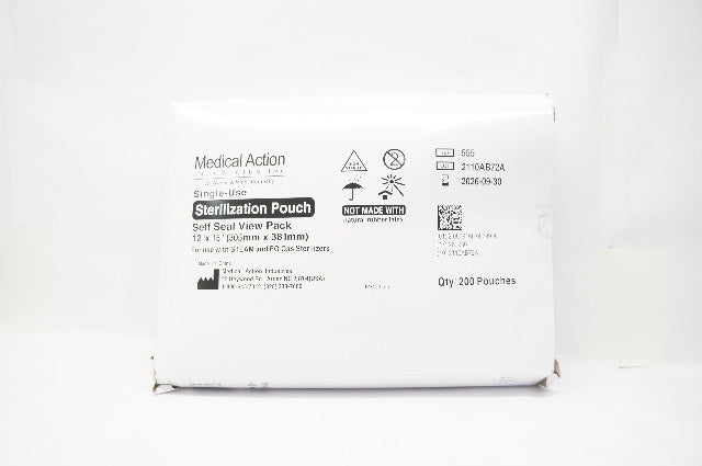 Medical Action 555 Sterilization Pouch 12 x 15inch - Pack of 200