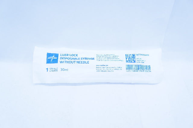 Medline SYR130010 Luer Lock Disposable Syringe 30ml