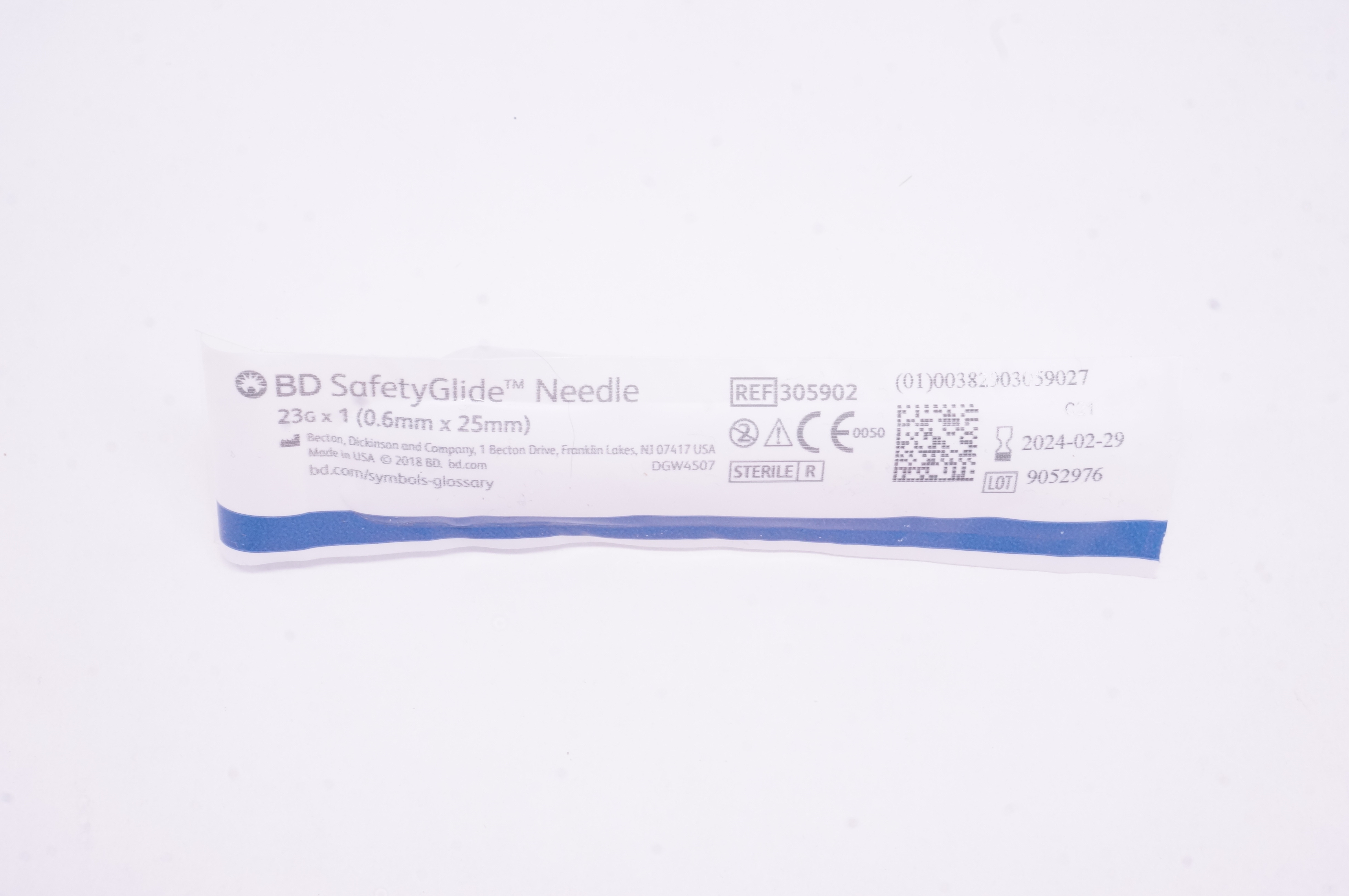 BD 305902 SafetyGlide Injection Ndle 23G x 1inch