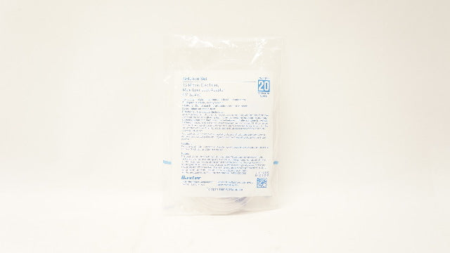 Baxter 1W5018 Solution Set 20 Dpm, 15 Micron Disc Filter, Mll Adapter, 93in.