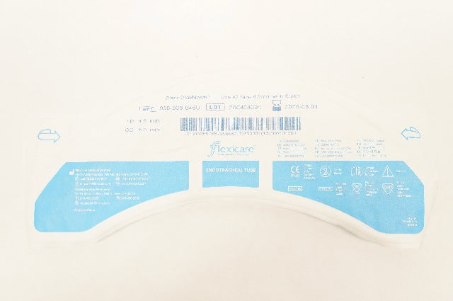 Flexicare Medical 038-966-045U Plain Oral/Nasal ET Tube  4.5 x 6.0mm