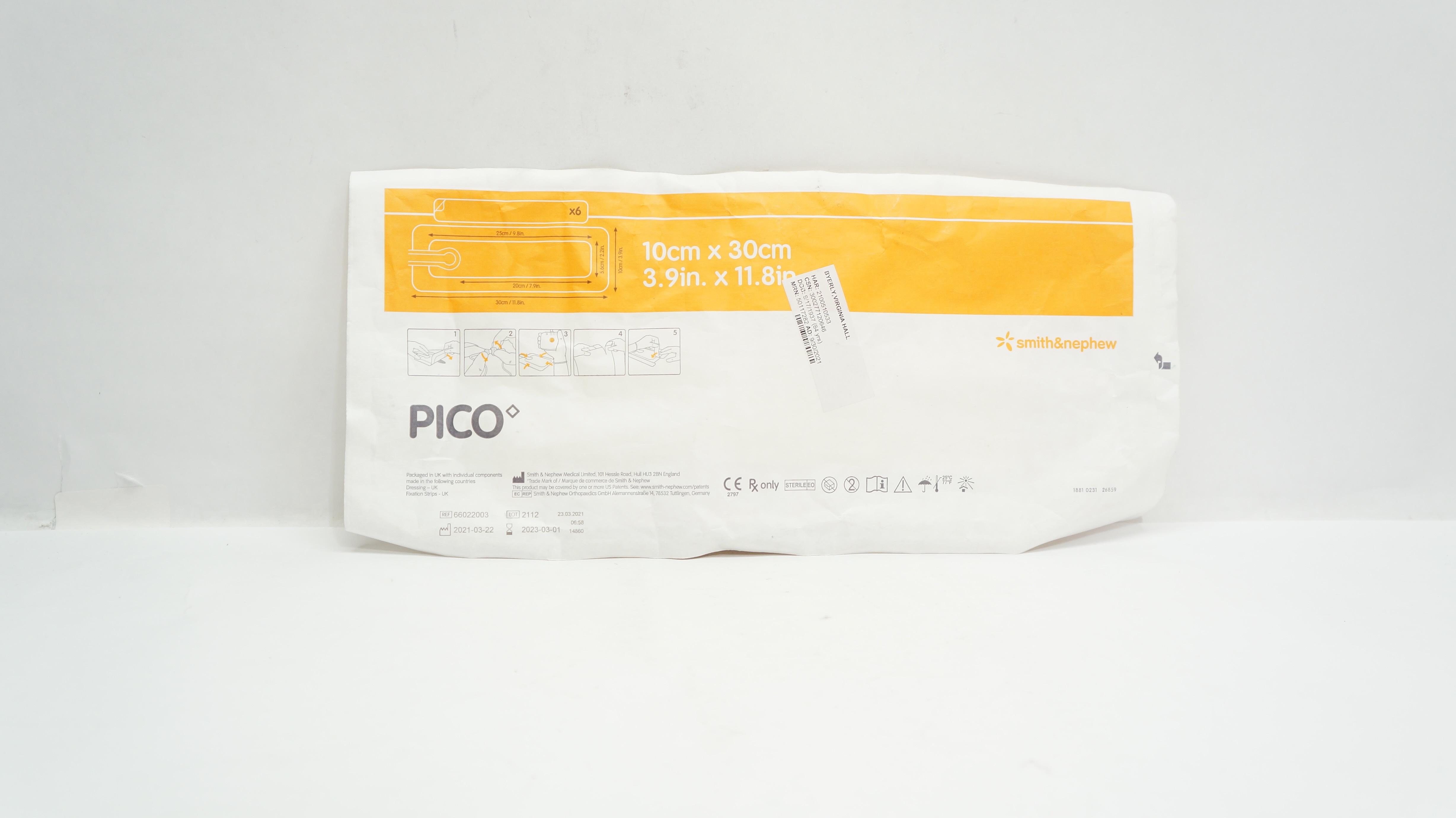 Smith&Nephew 66022003 PICO 7 Wound Therapy System 3.9 x 11.8inch (x)
