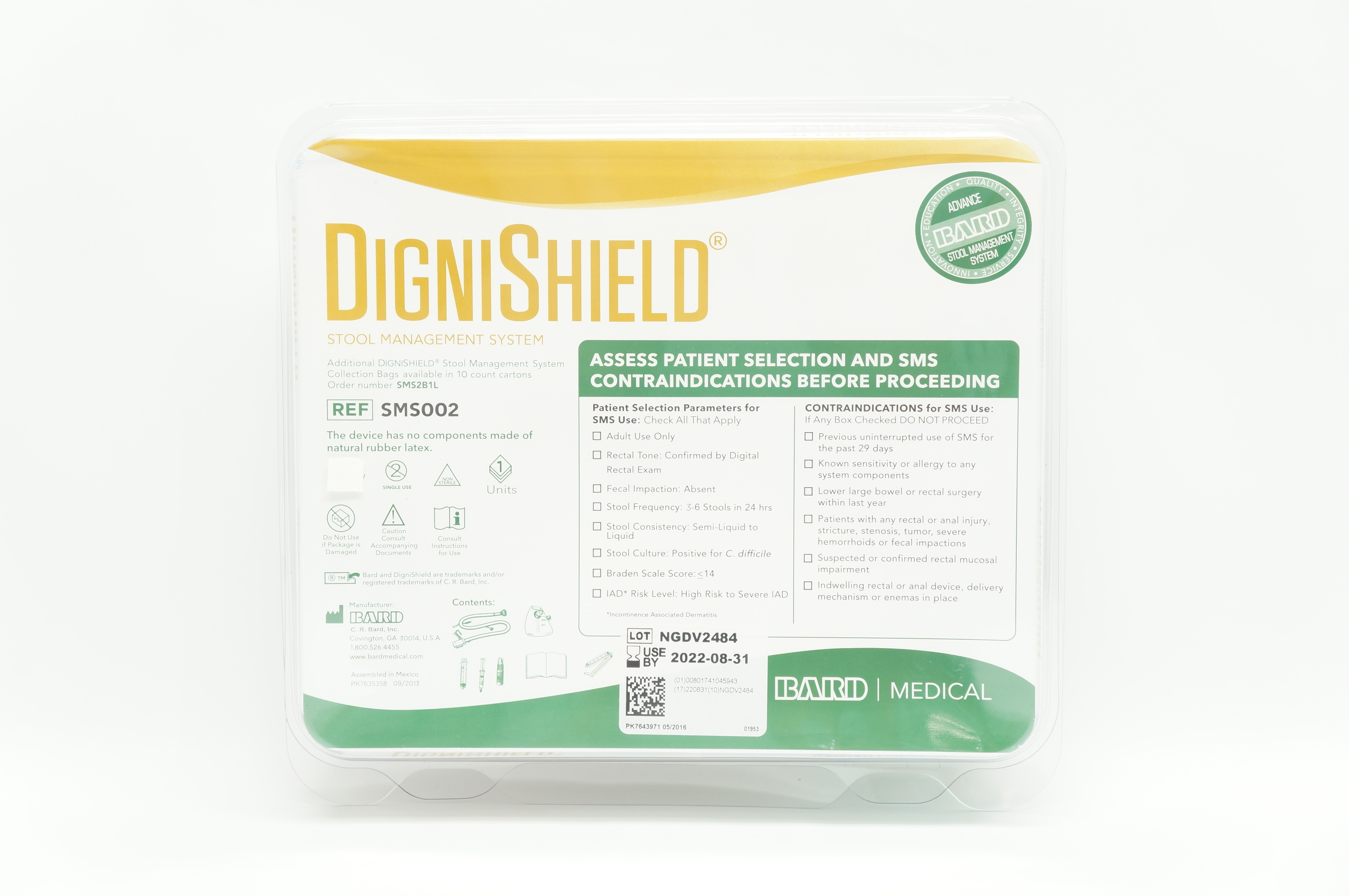 Bard SMS002 DigniShield Stool Management System