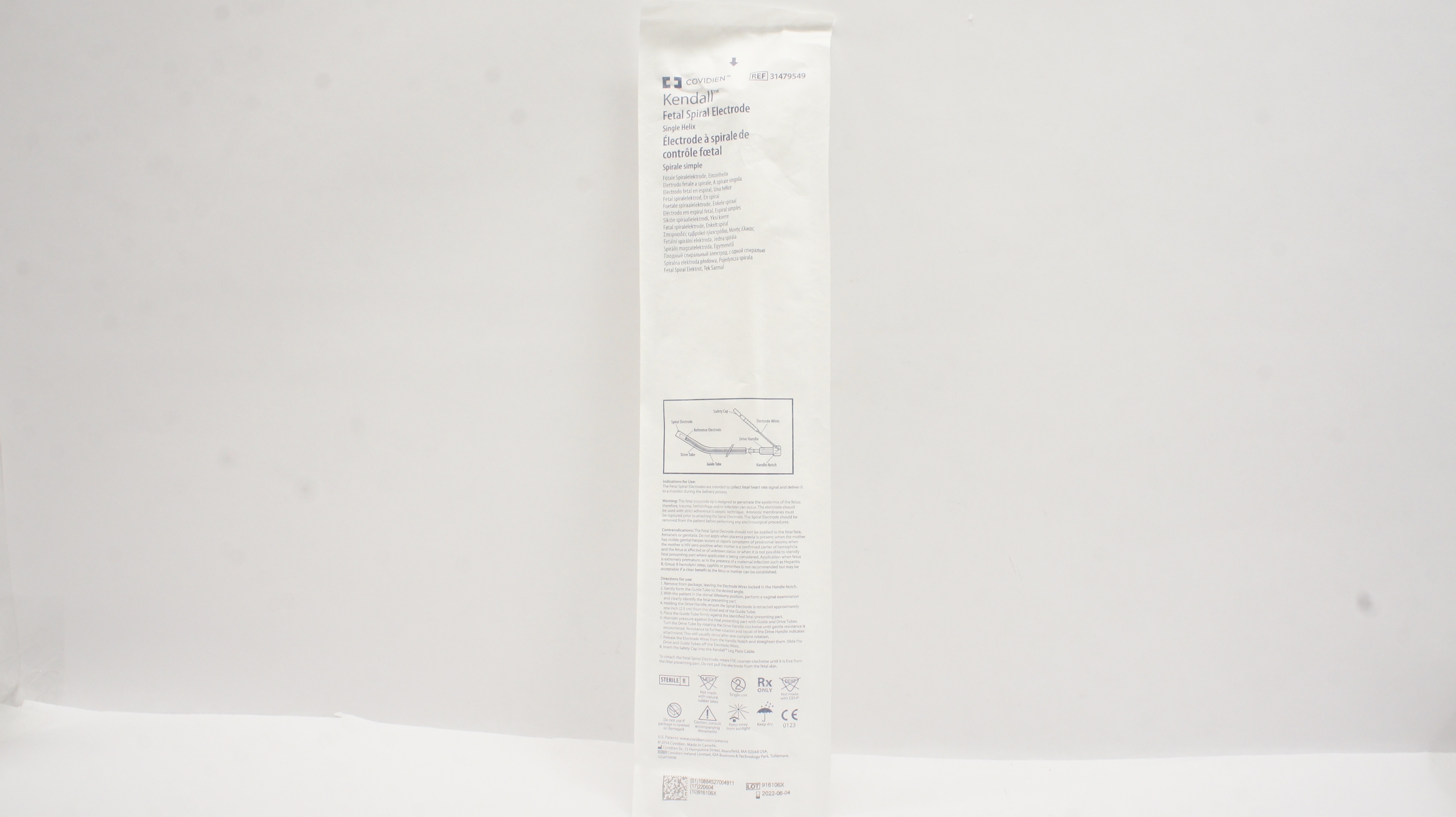 Covidien 31479549 Kendall Fetal Spiral Electrode (x)