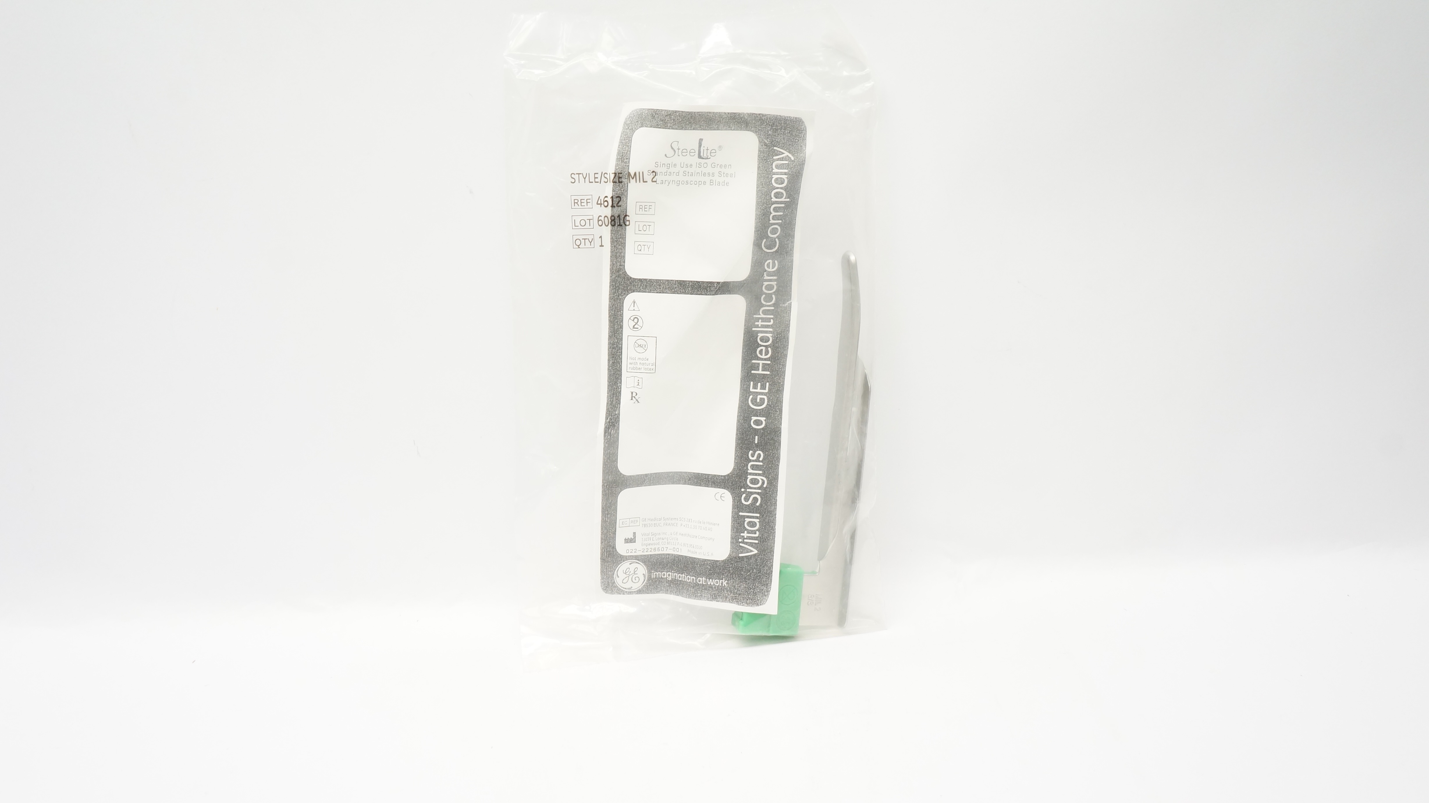 GE 4612 Vital Signs Laryngoscope Blade, MIL 2