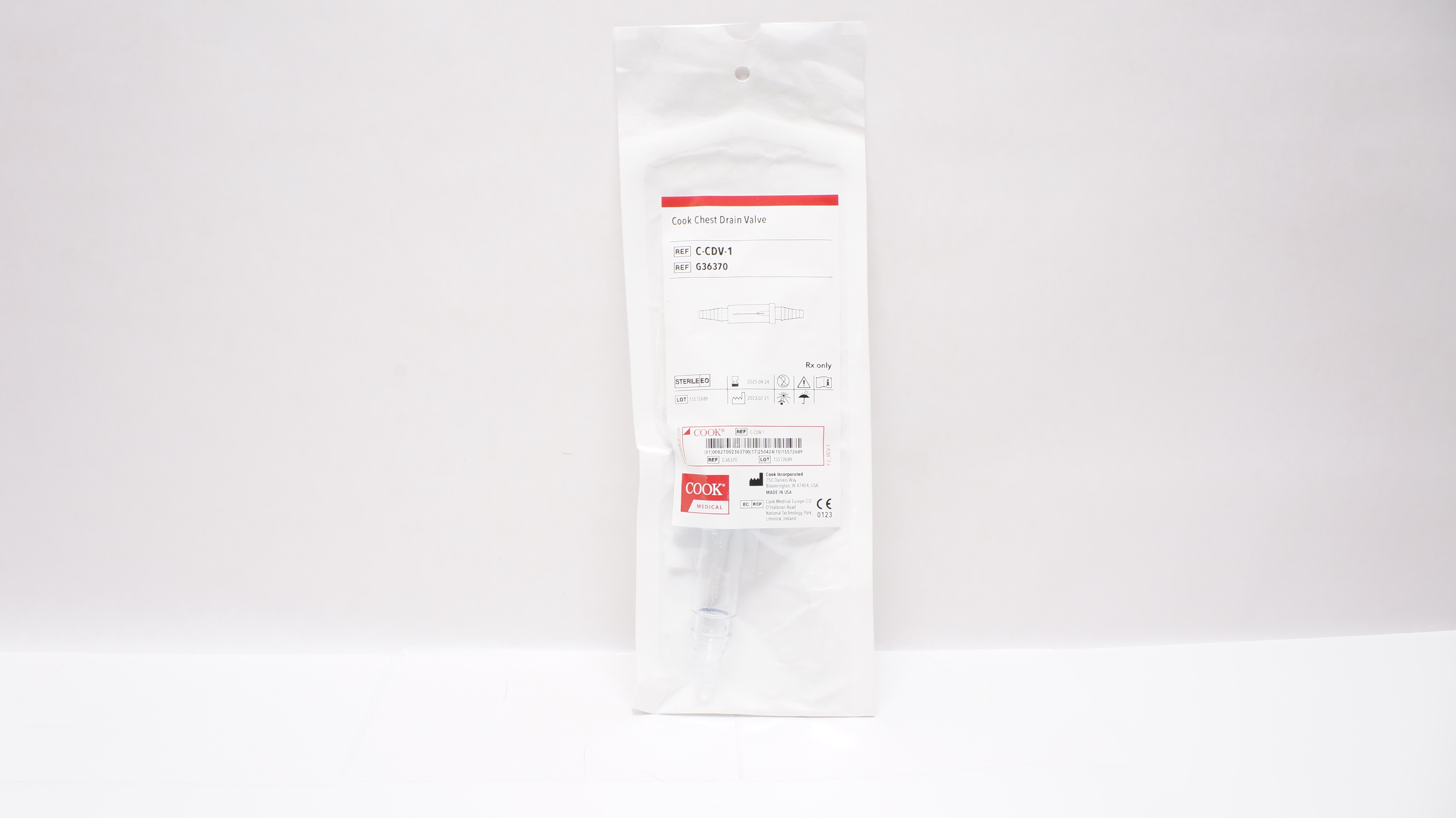 Cook Medical G36370 Cook Chest Drain Valve