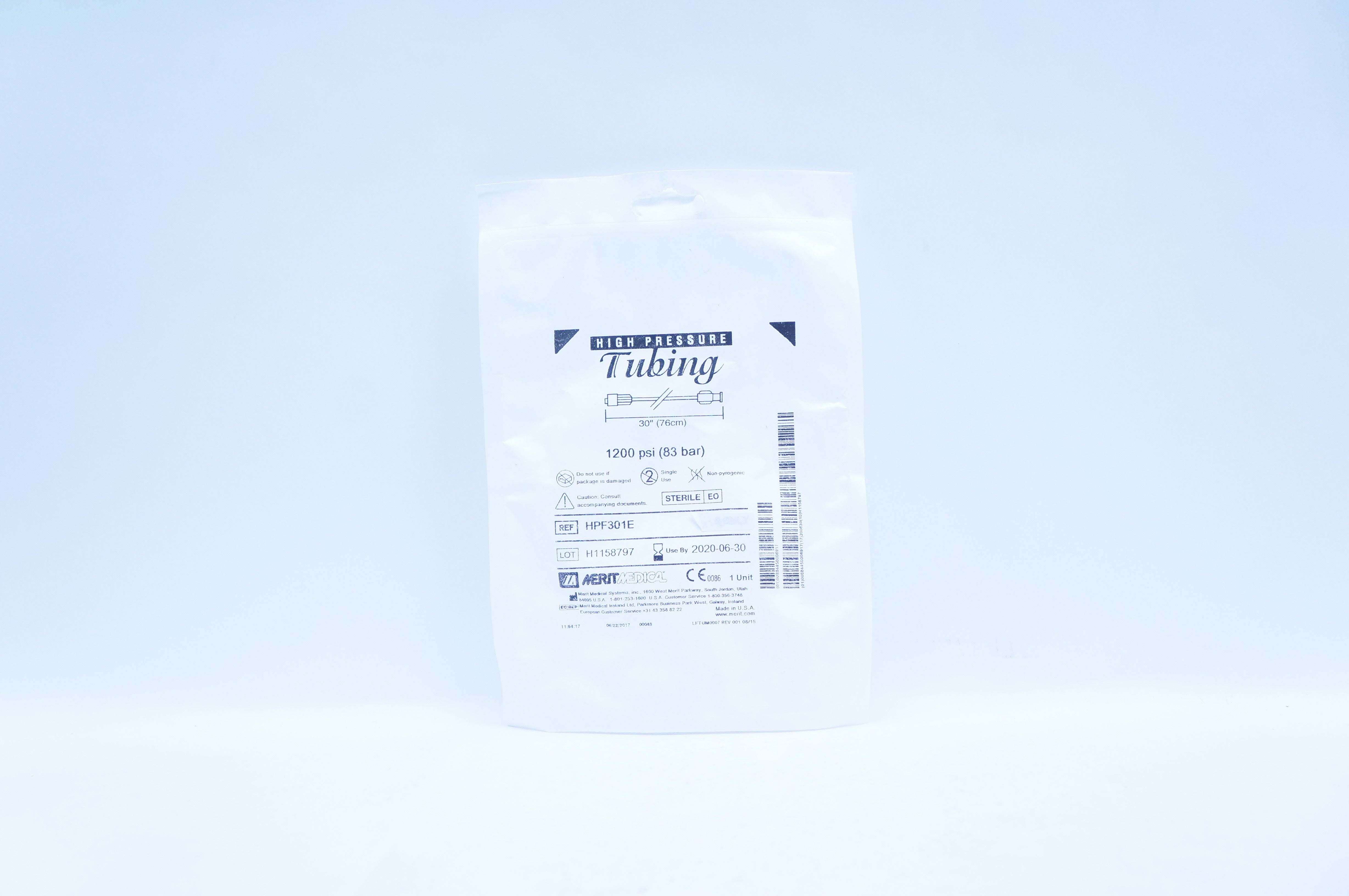 Merit Medical HPF301E High Pressure Tubing 30inch 1200psi (x)