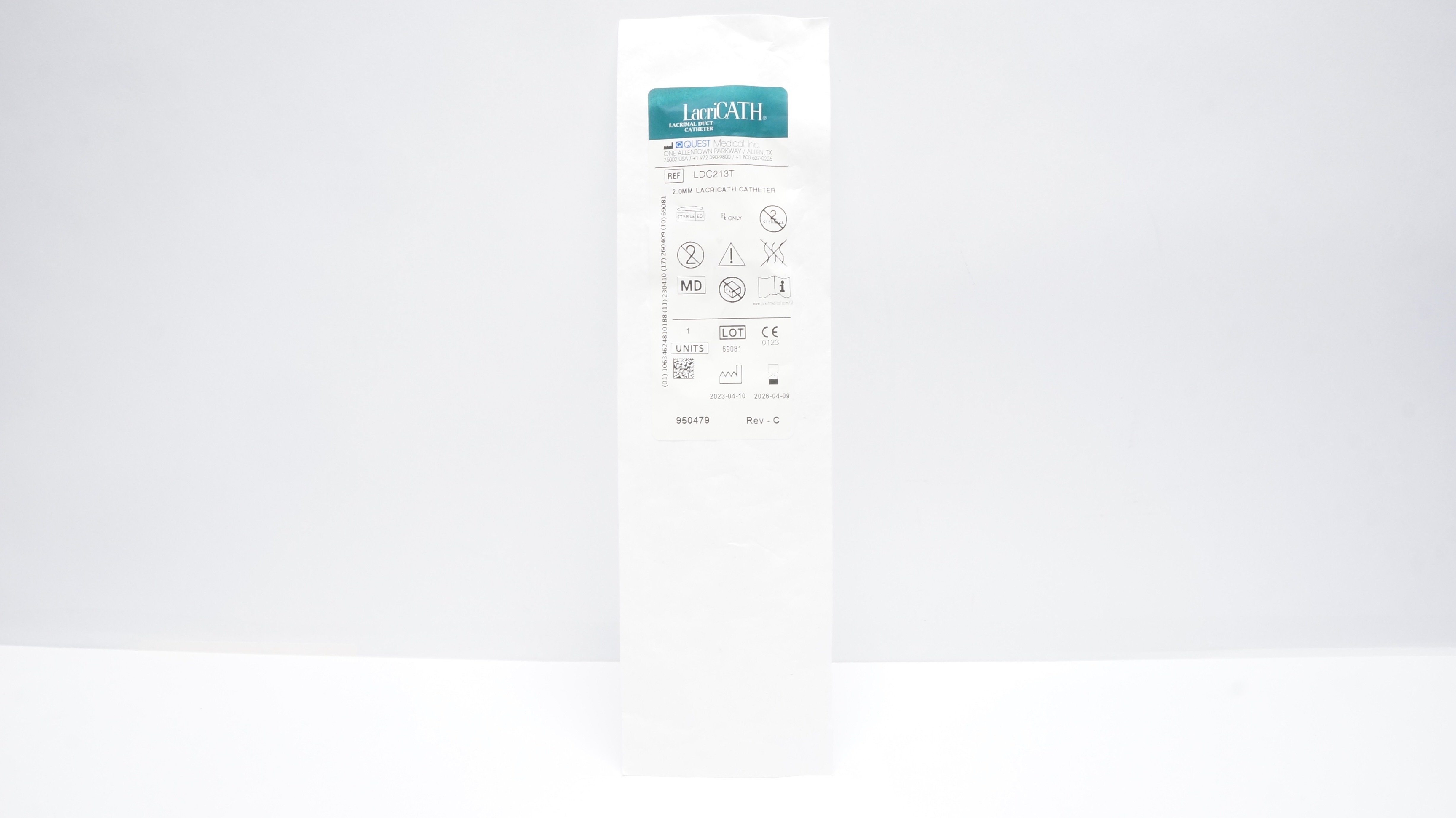 Quest Medical LDC213T LacriCath Lacrimal Duct Cath. 2.0mm