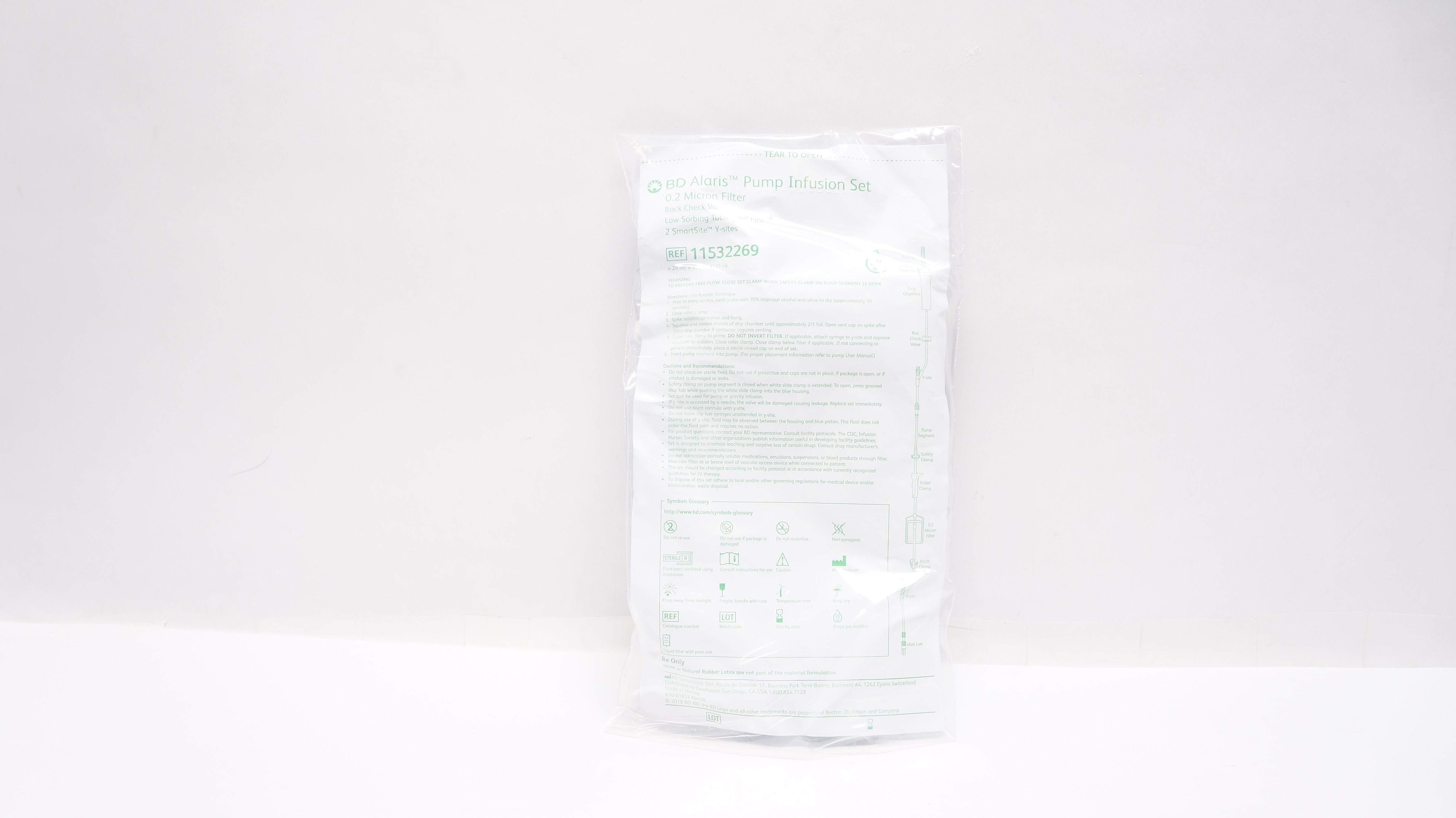 BD 11532269 Alaris Pump Infusion Set 0.2 Micron Filter 20ml (x)