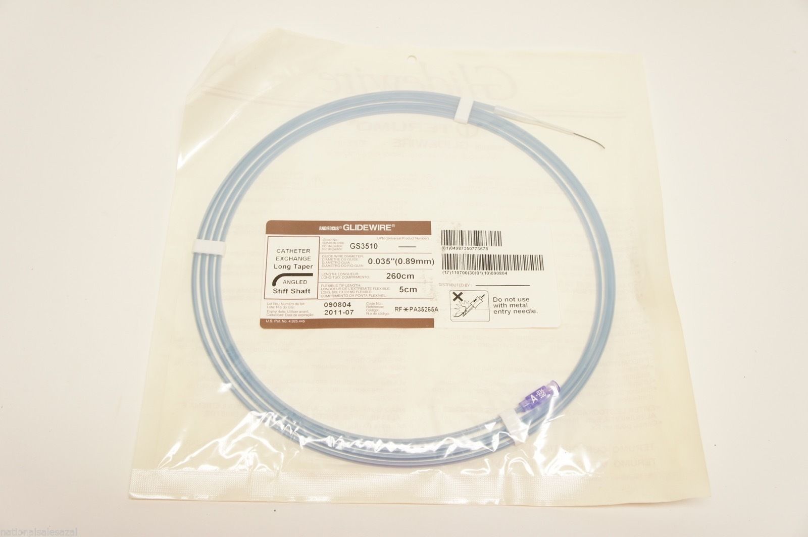 GS3510 ~ Radifocus Glidewire 0.035in. x 260cm (x)