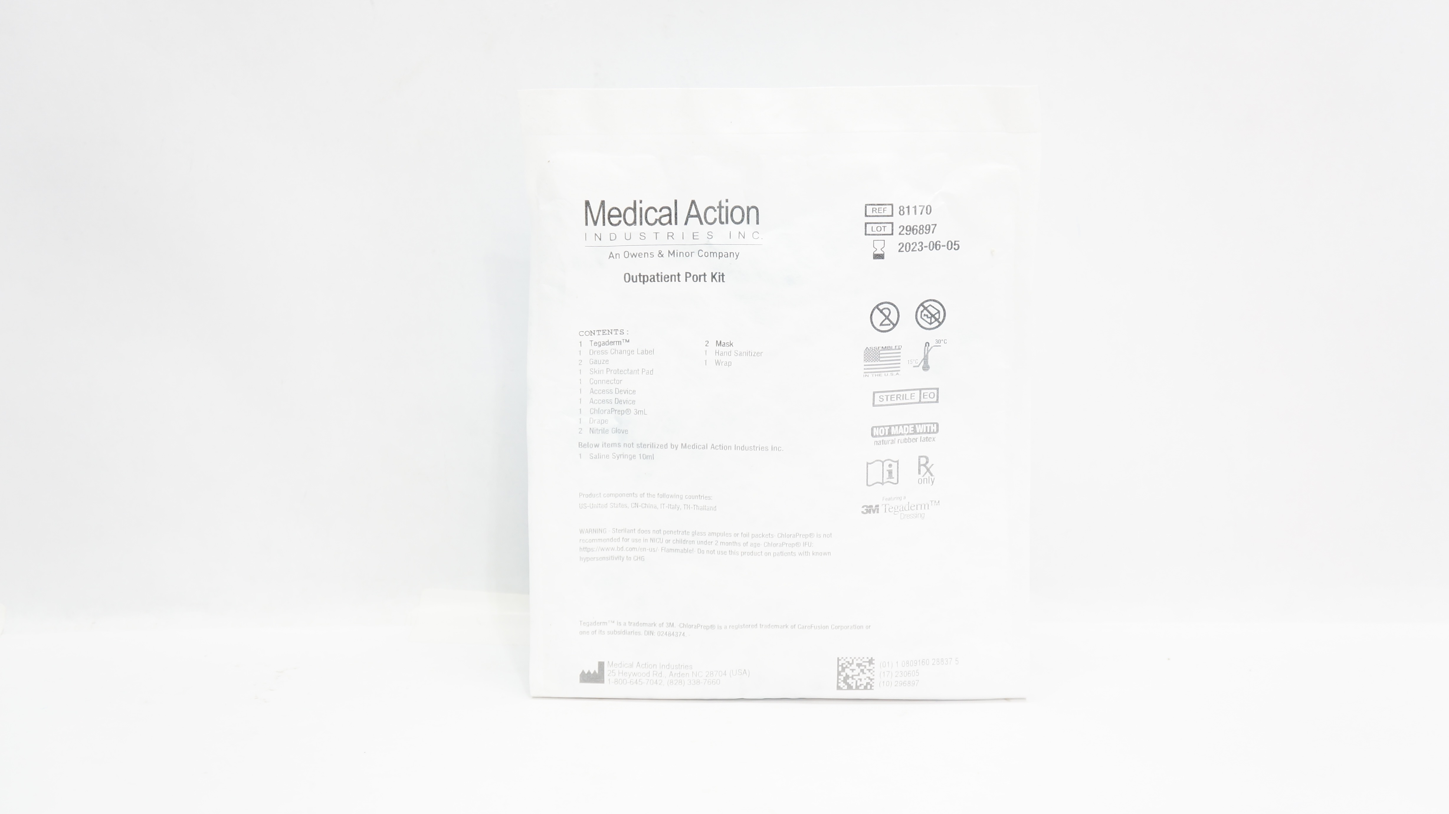 Medical Action 81170 3M Tegaderm Outpatient Port Kit (x)