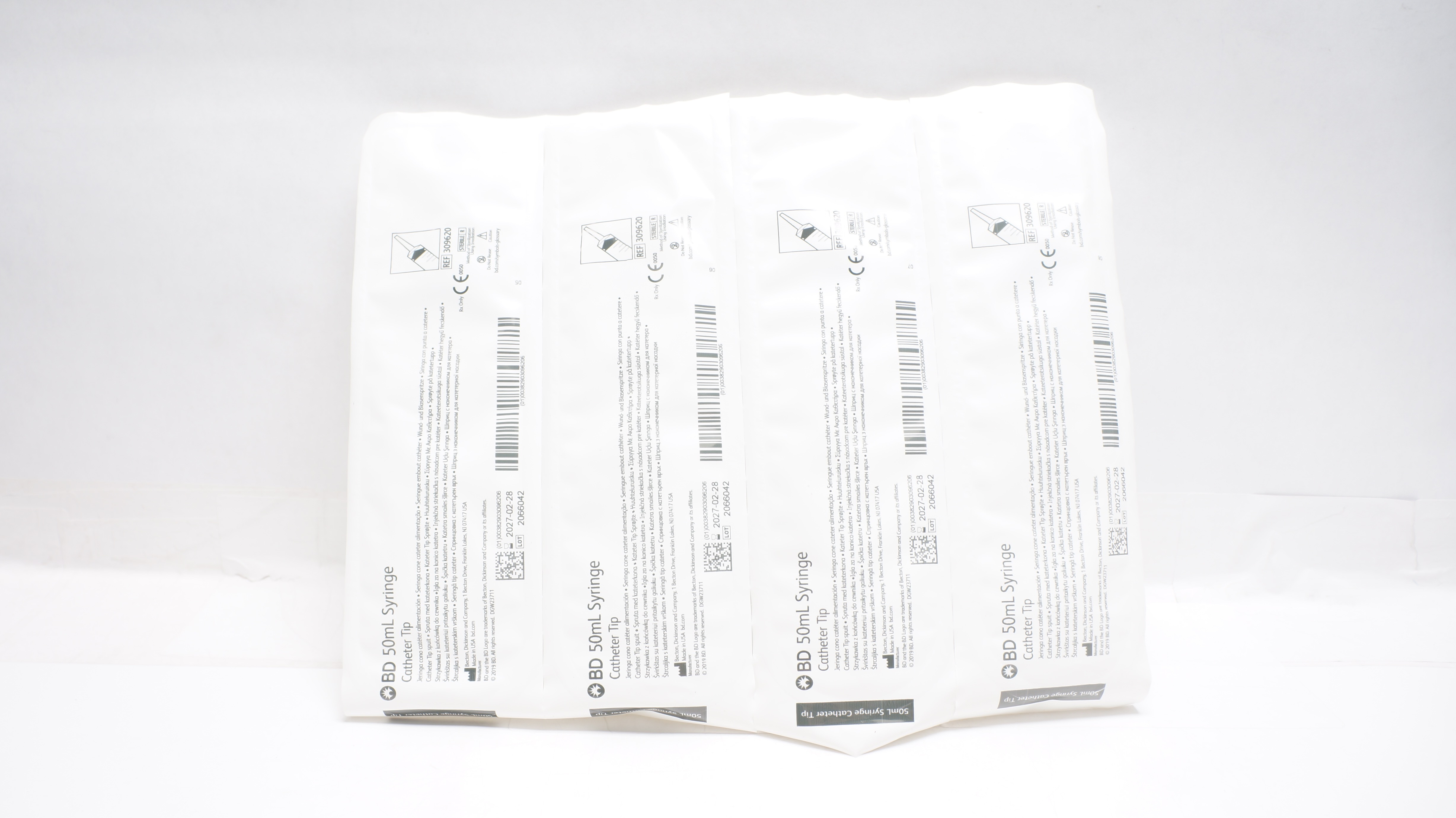 BD 309620 Cath. Tip Syringe 50mL - Pack of 5