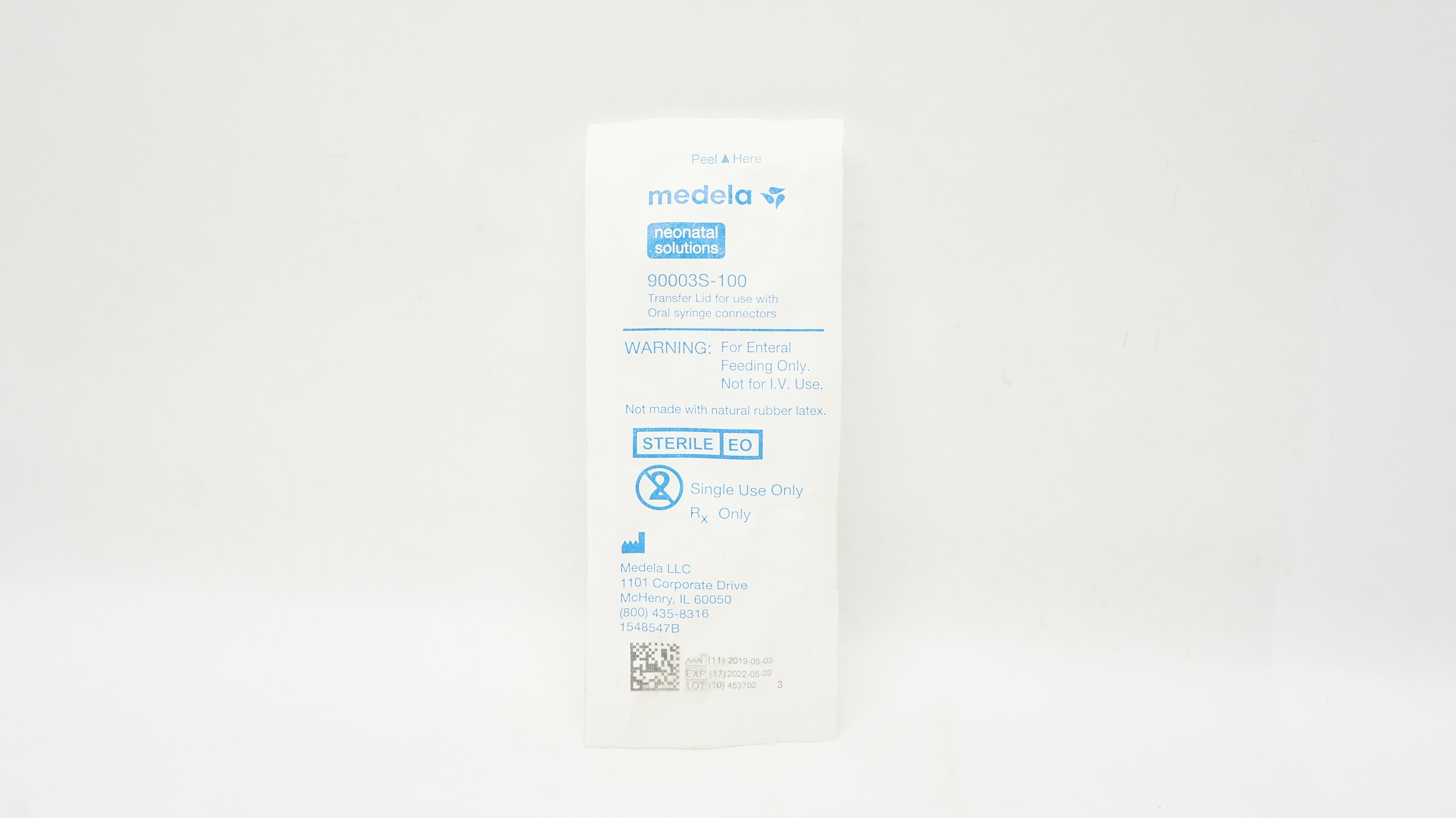 Medela 90003S-100 Transfer Lid For Use with Oral Syringe Connectors