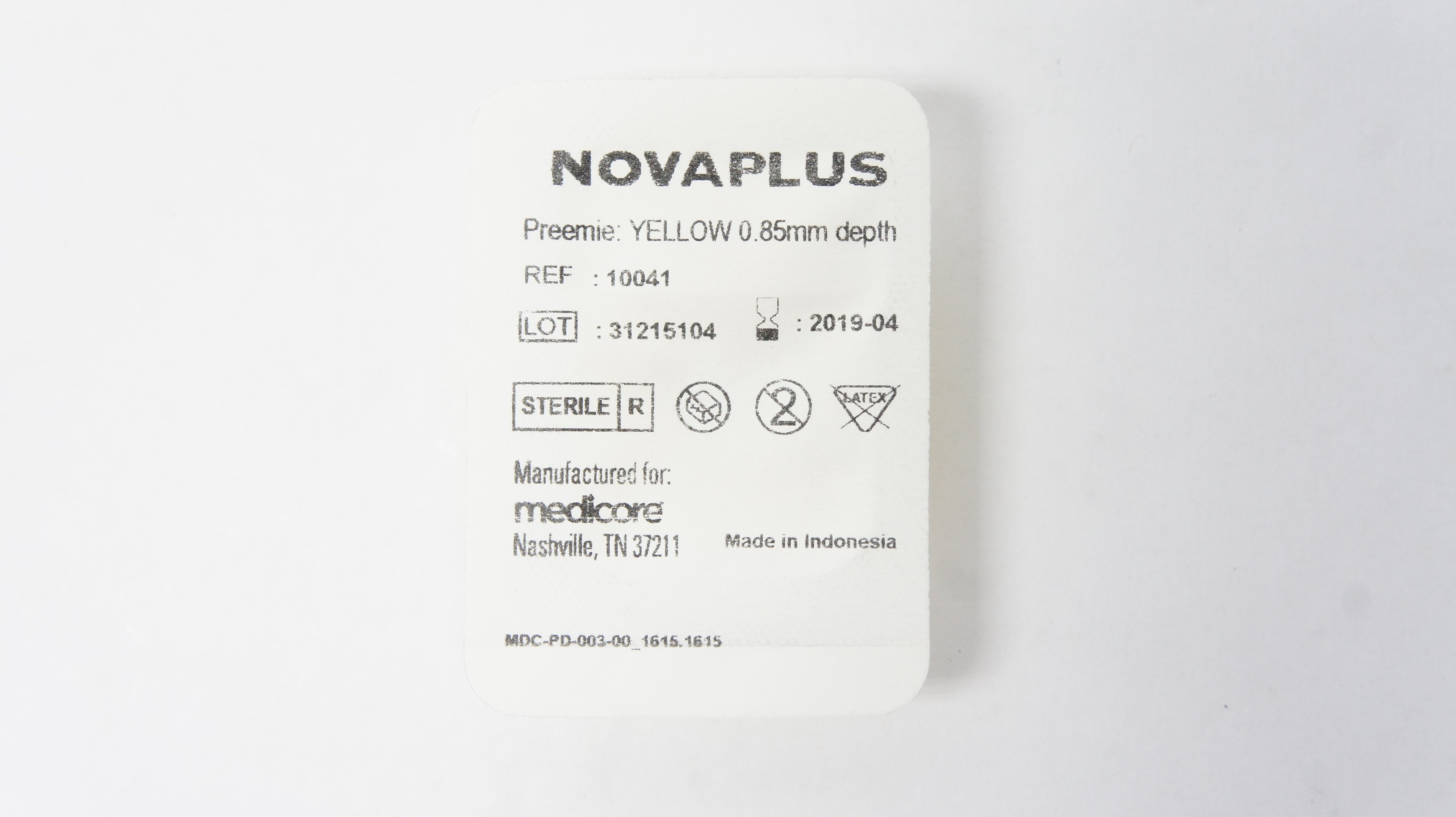 Medicore 10041 Novaplus Heel Incision Device, Yelllow 0.85mm depth (x)