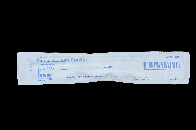 Busse 136 Sterile Vacuum Curette, 10mm Straight
