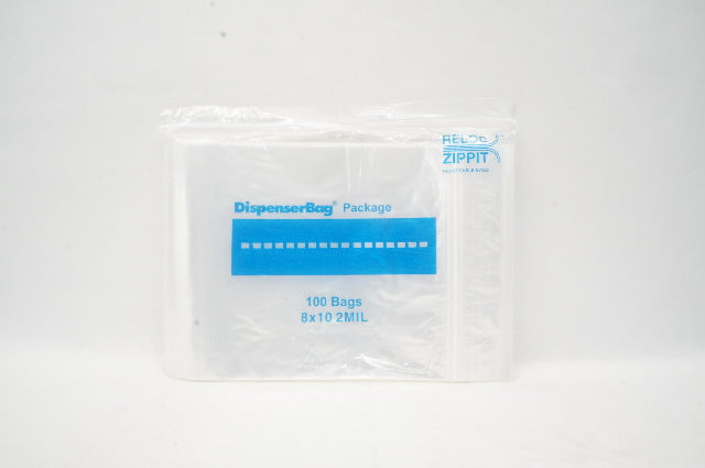 Reloc Zippit Dispenserag Package 8 x 10 2MIL - Pack of 100