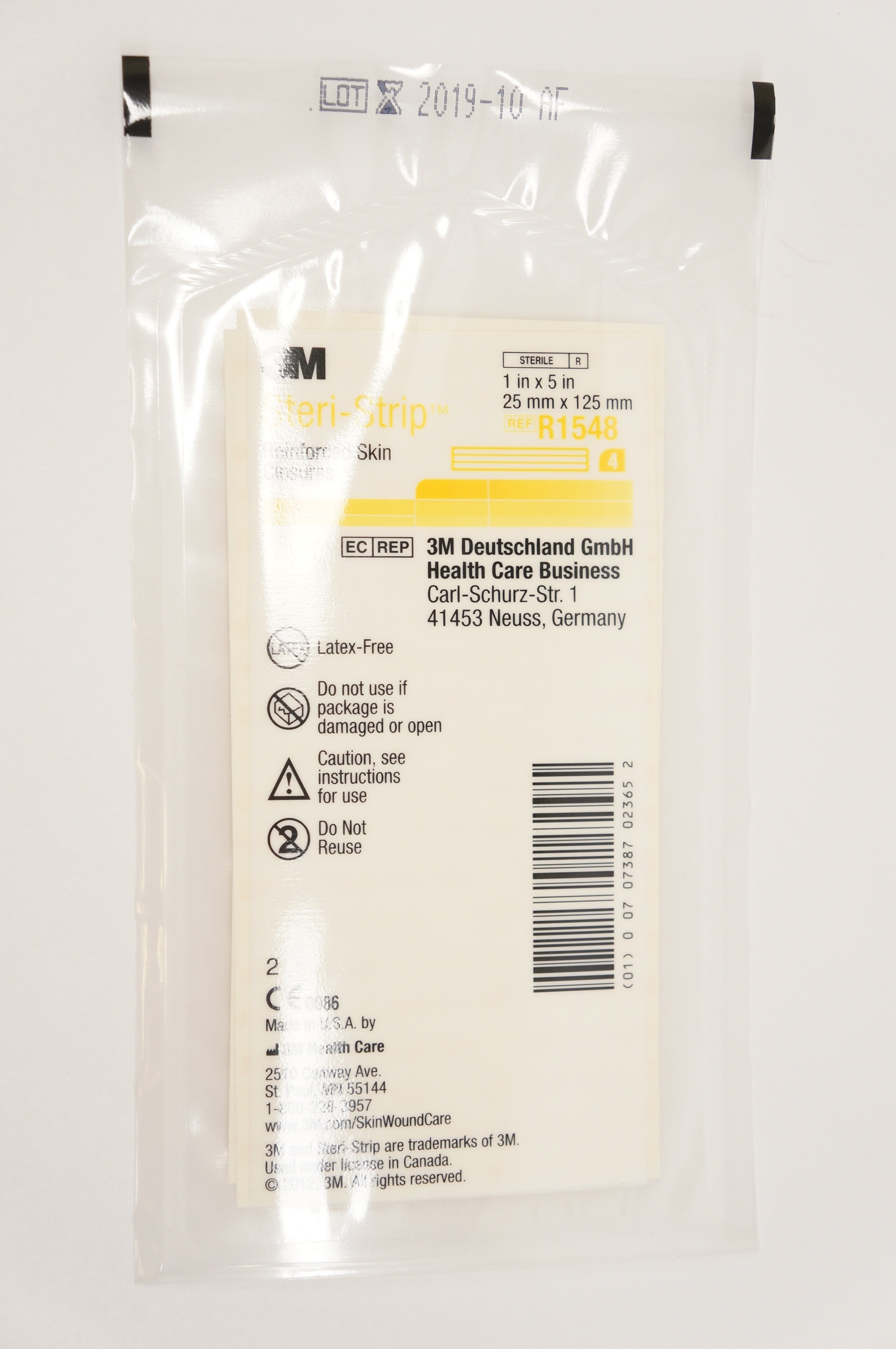 3M R1548 Steri-Strip Reinforced Skin Closures 25mm x 125mm (x)