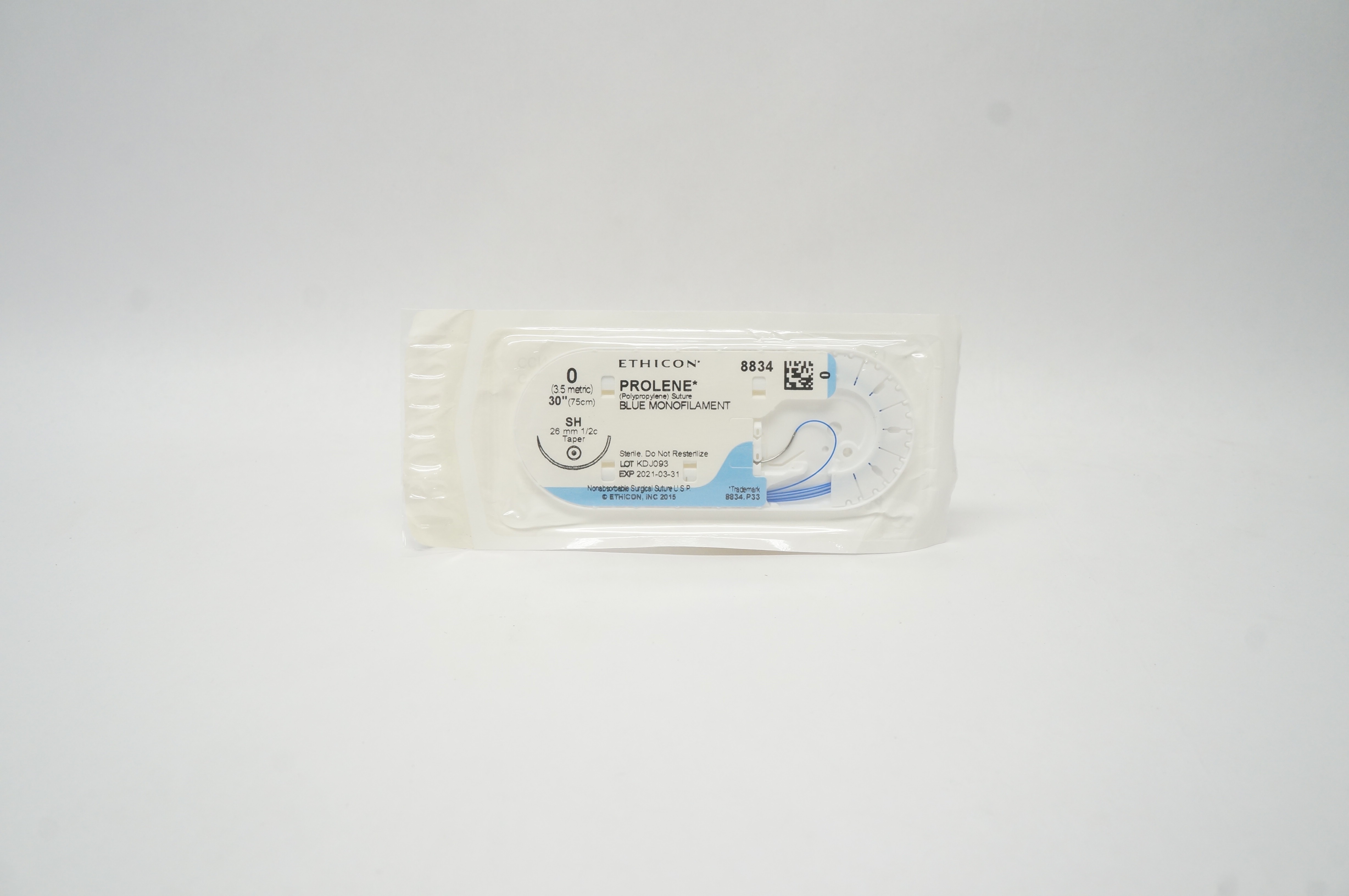 Ethicon 8834 0 PROLENE Polypropylene Stre SH 26mm 1/2c Taper, 30inch