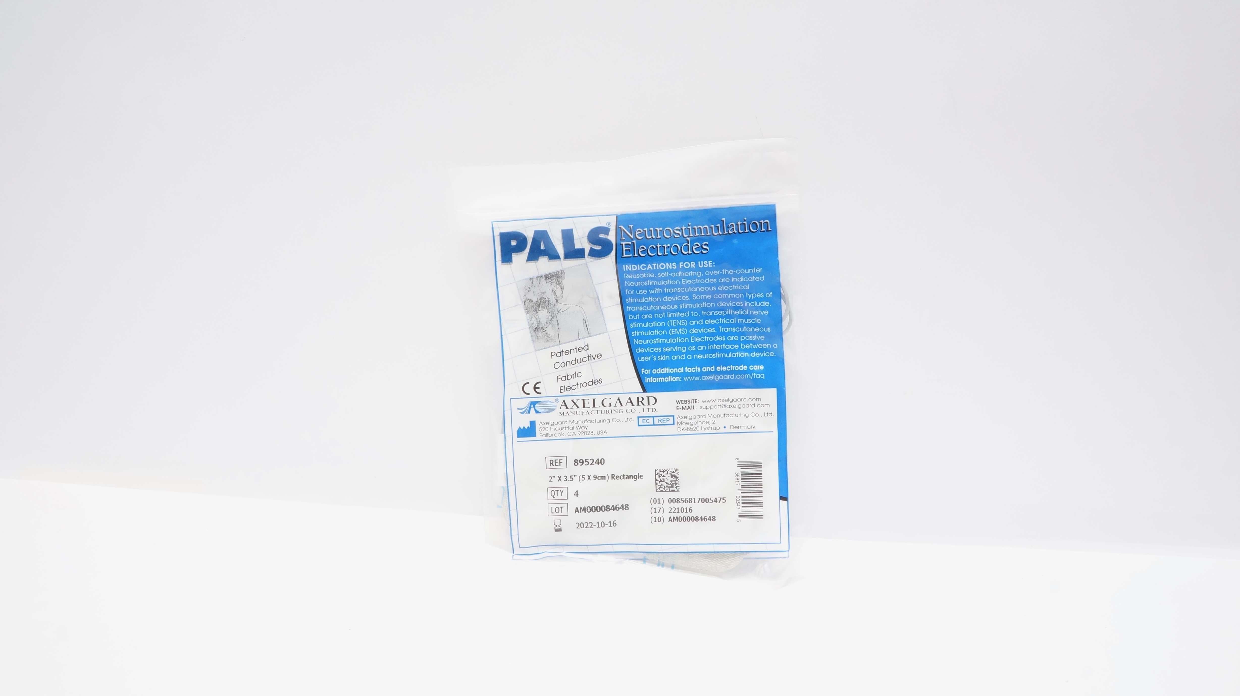 Axelgaard 895240 PALS Neurostimulation Electrodes 2 x 3.5inch (x) - Pack of 4