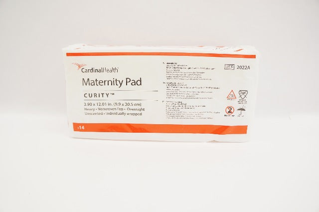 Cardinal Health 2022A Curity Maternity Pad 3.90 x 12.01inch - Pack of 14