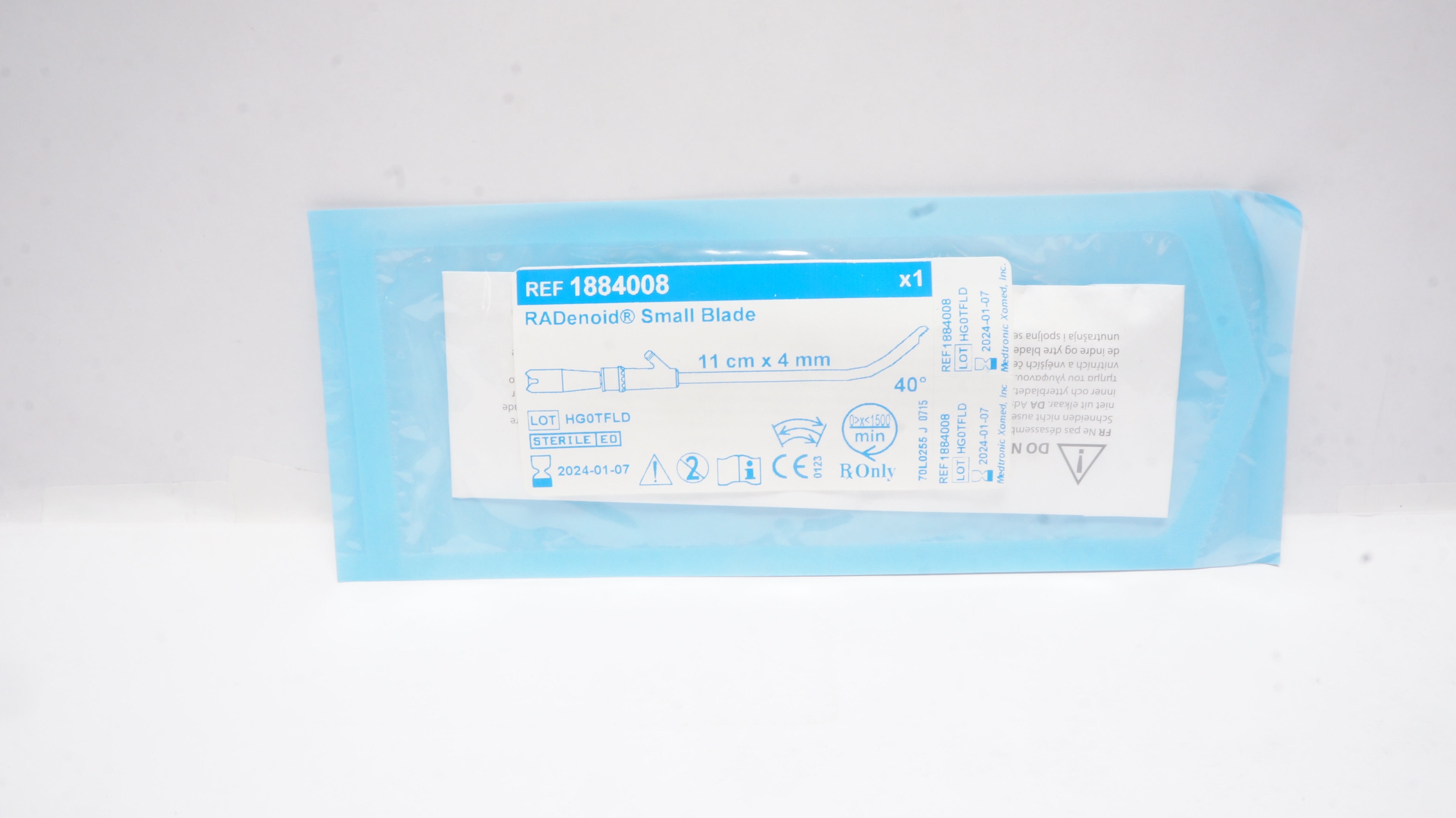 Medtronic 1884008 RADenoid Small Blade 11cm x 4mm