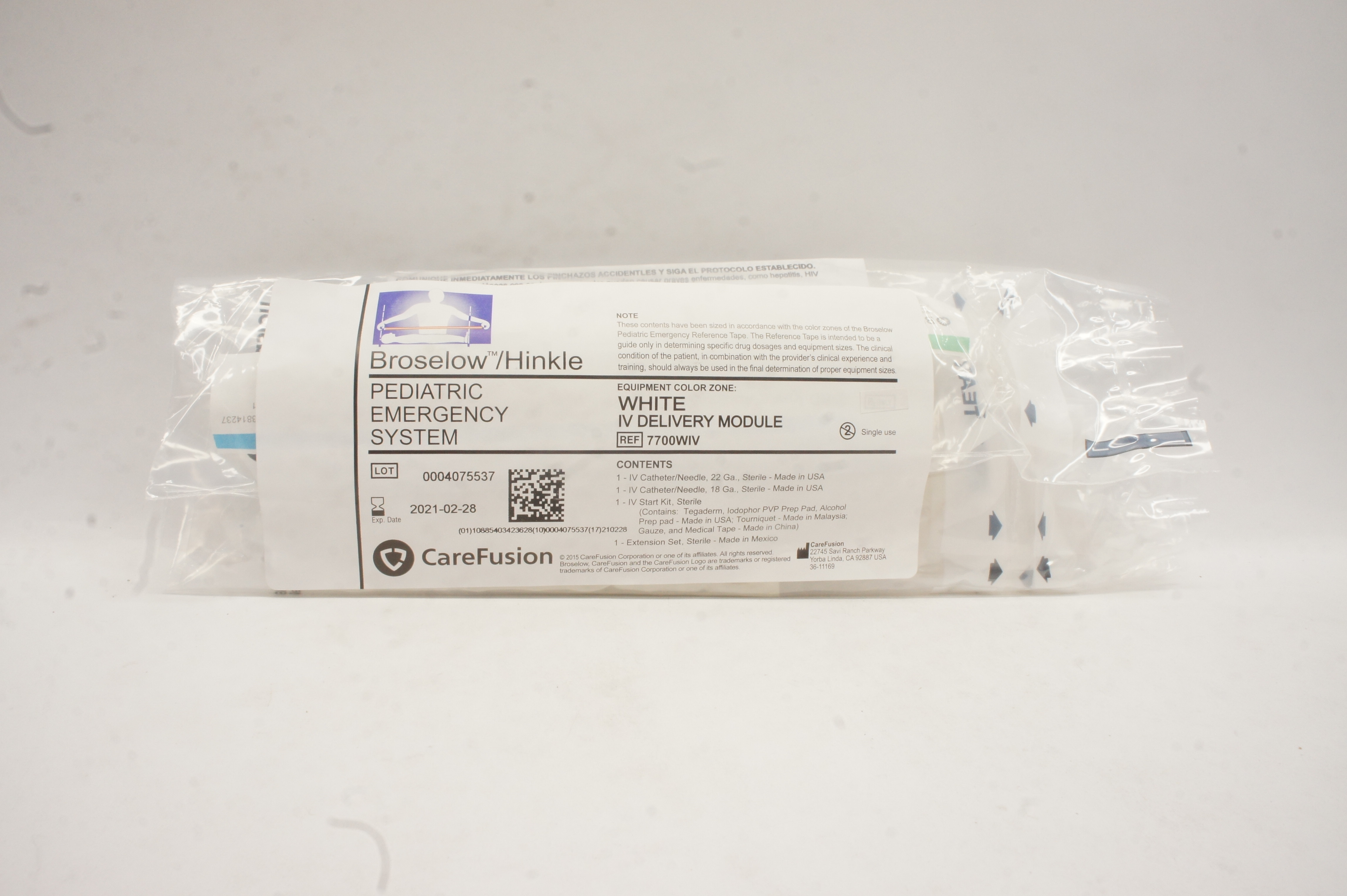 CareFusion 7700WIV Broselow Hinkle Pediatric Emergency System (x)