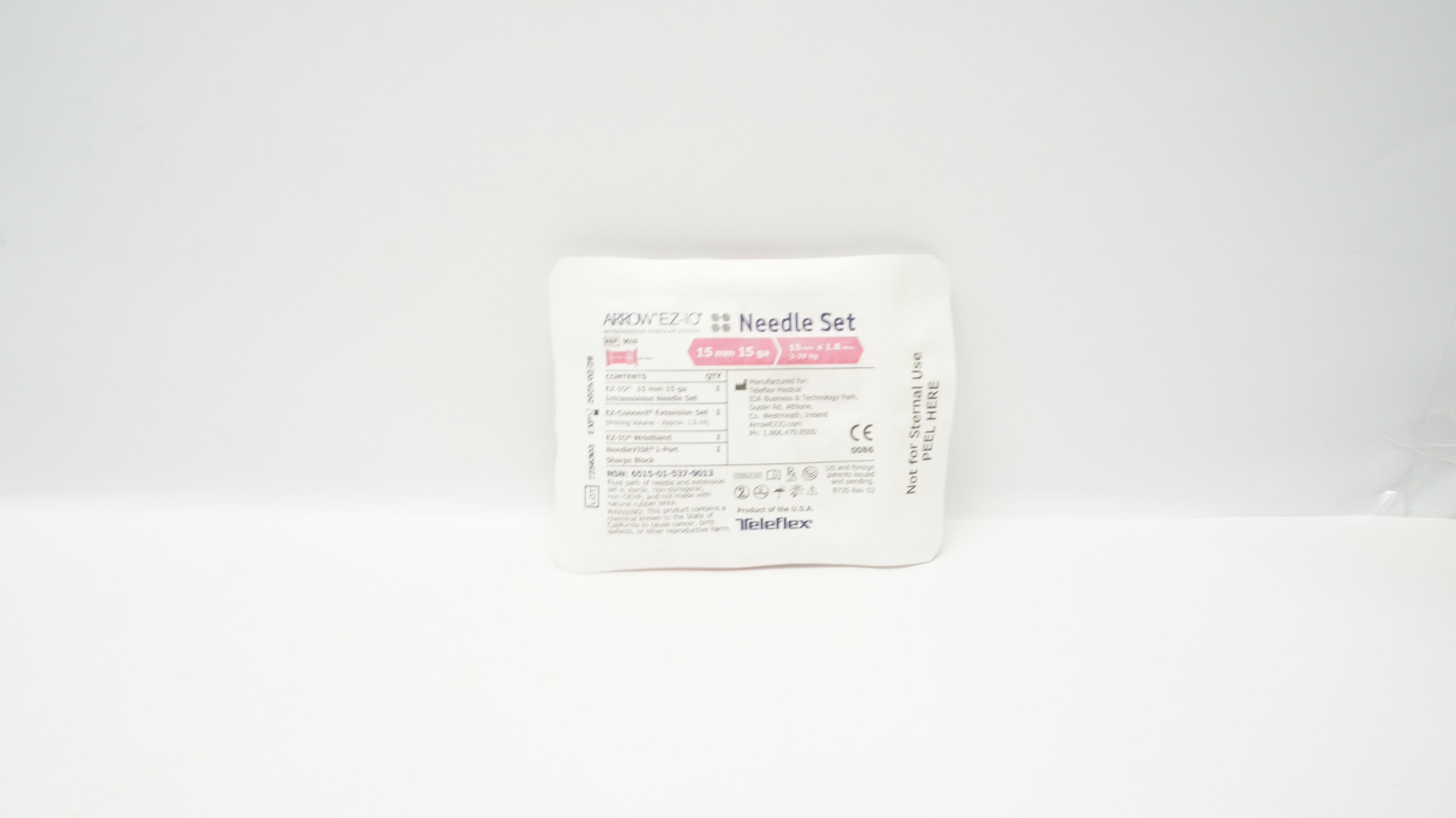 Teleflex 9018-VC-005 Arrow EZ-IO Ndle Set 15mm x 15Ga x 1.8mm 3-39kg