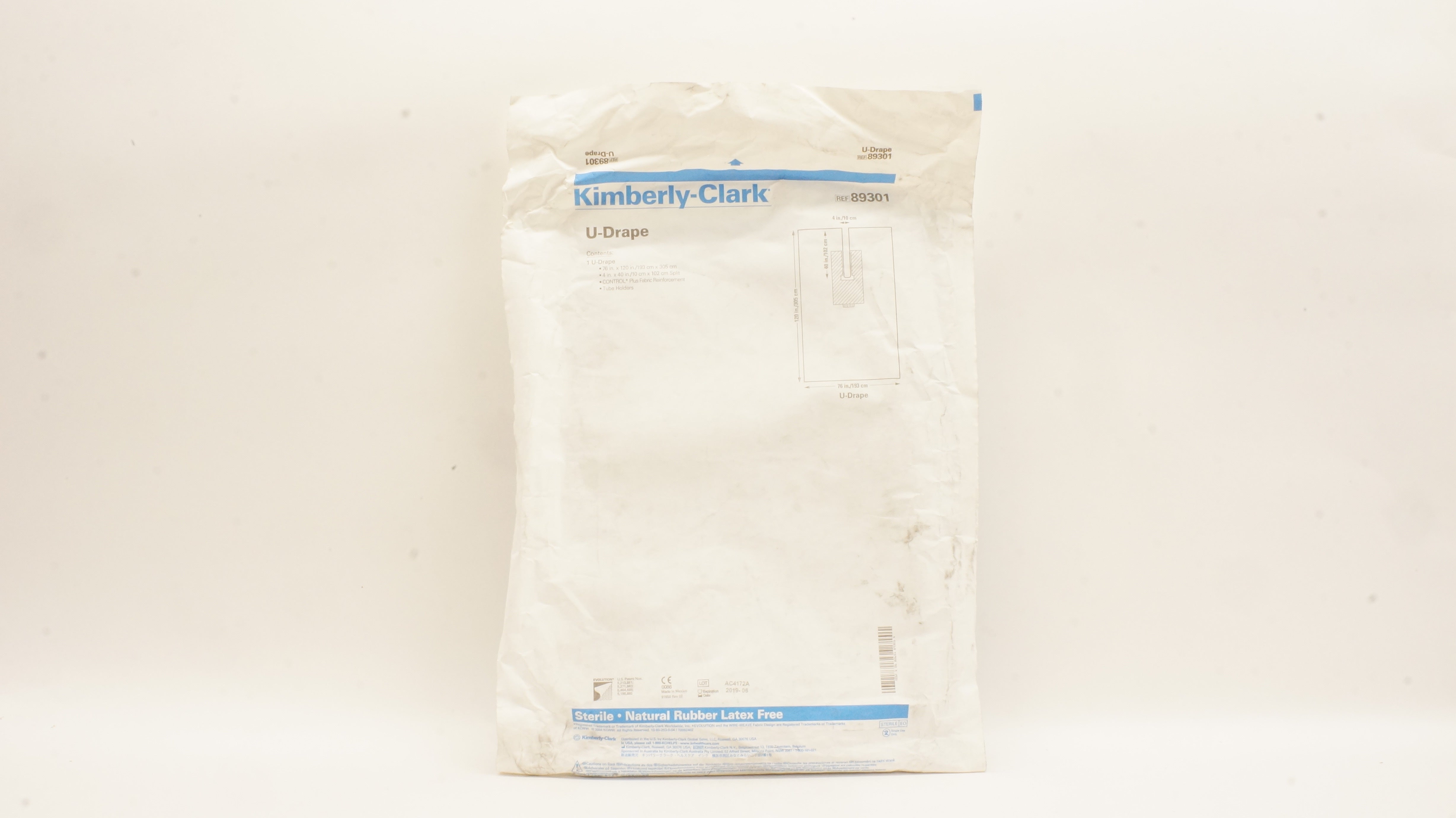 Kimberly-Clark 89301 U-Drape, 76inch x 120inch (x)
