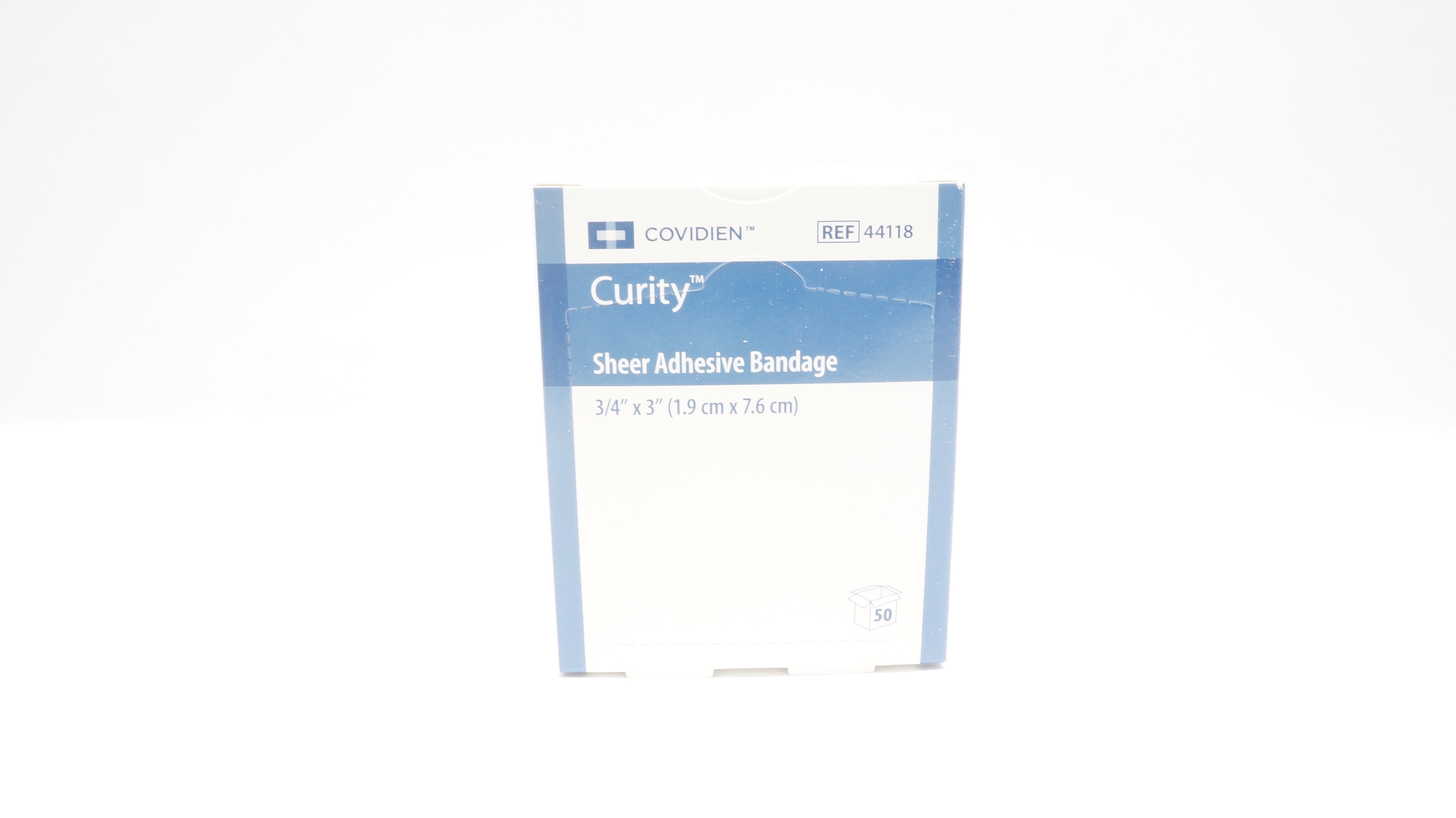 Covidien 44118 Curity Sheer Adhesive Bandage 3/4inch x 3inch (x) - Box of 50