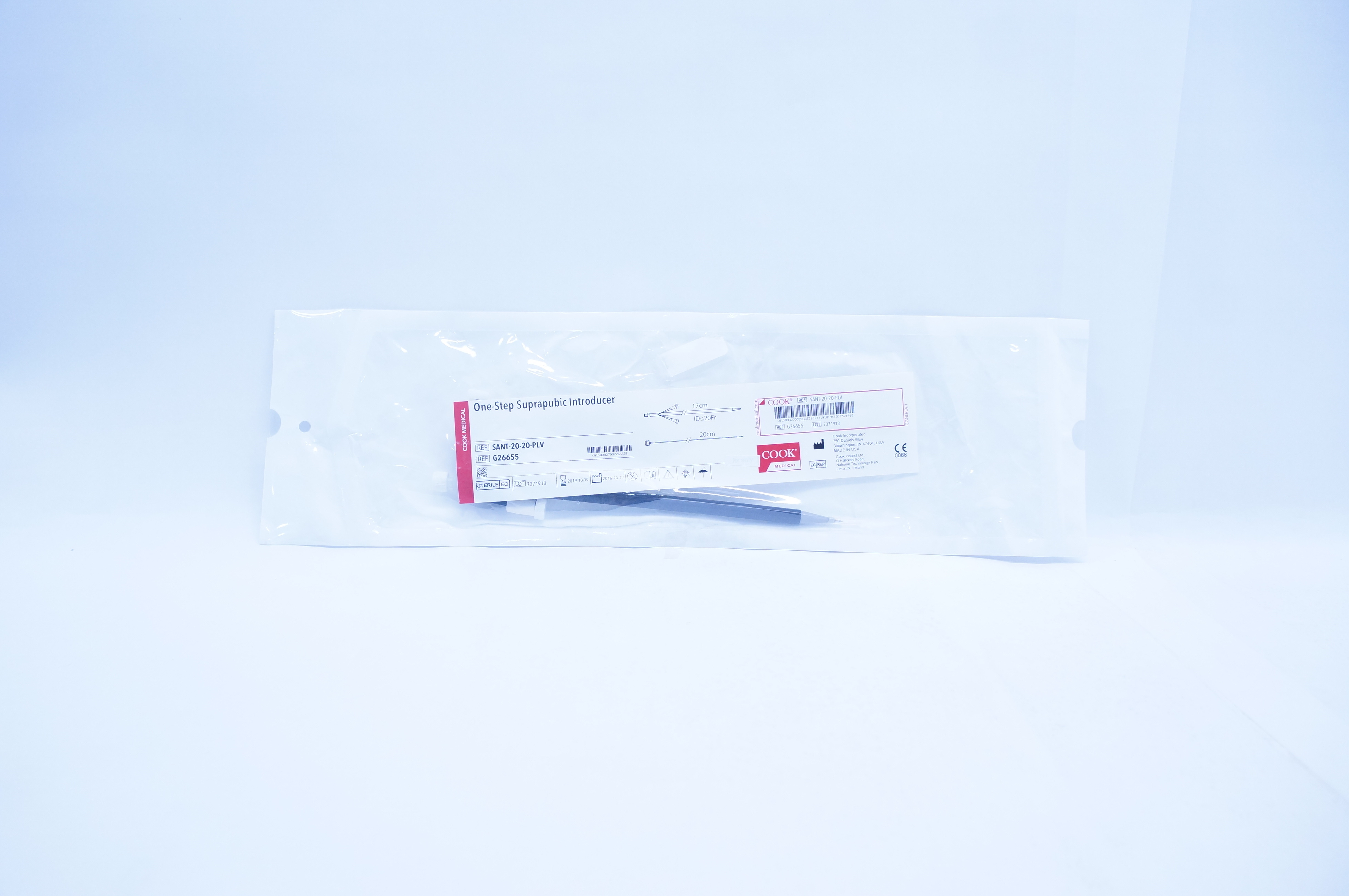 Cook Medical G26655 One-Step Suprapubic Introducer 17 x 20cm (x)