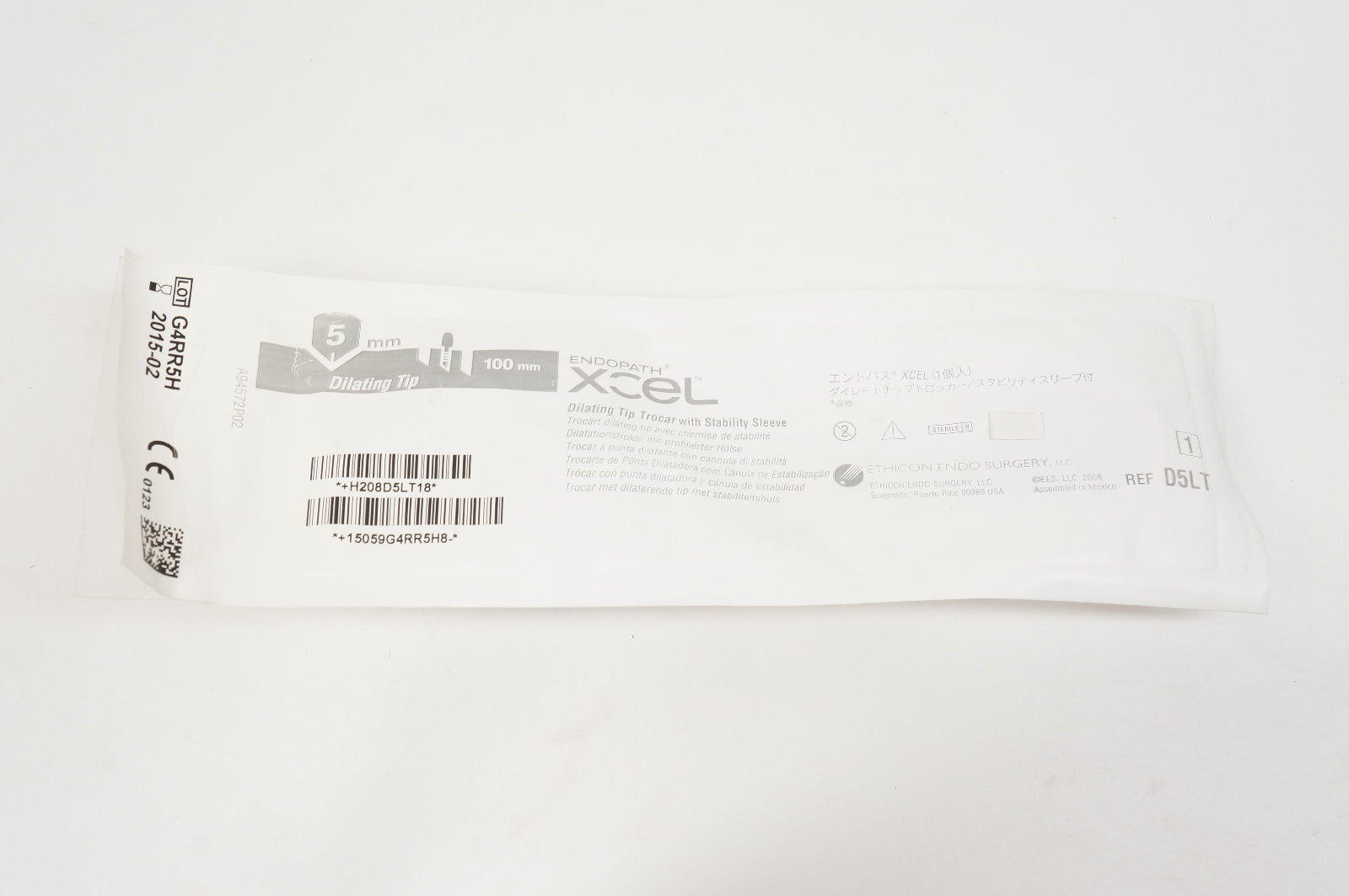 Ethicon D5LT Xcel Dilating Tip Trocar 5mm x 100mm (x)