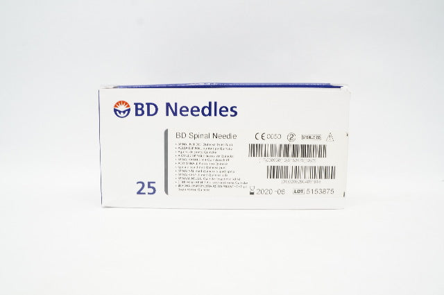 BD 405181 Becton Spinal Ndle Quincke Type Point  22G x 3.50inch (x) - Box of 25