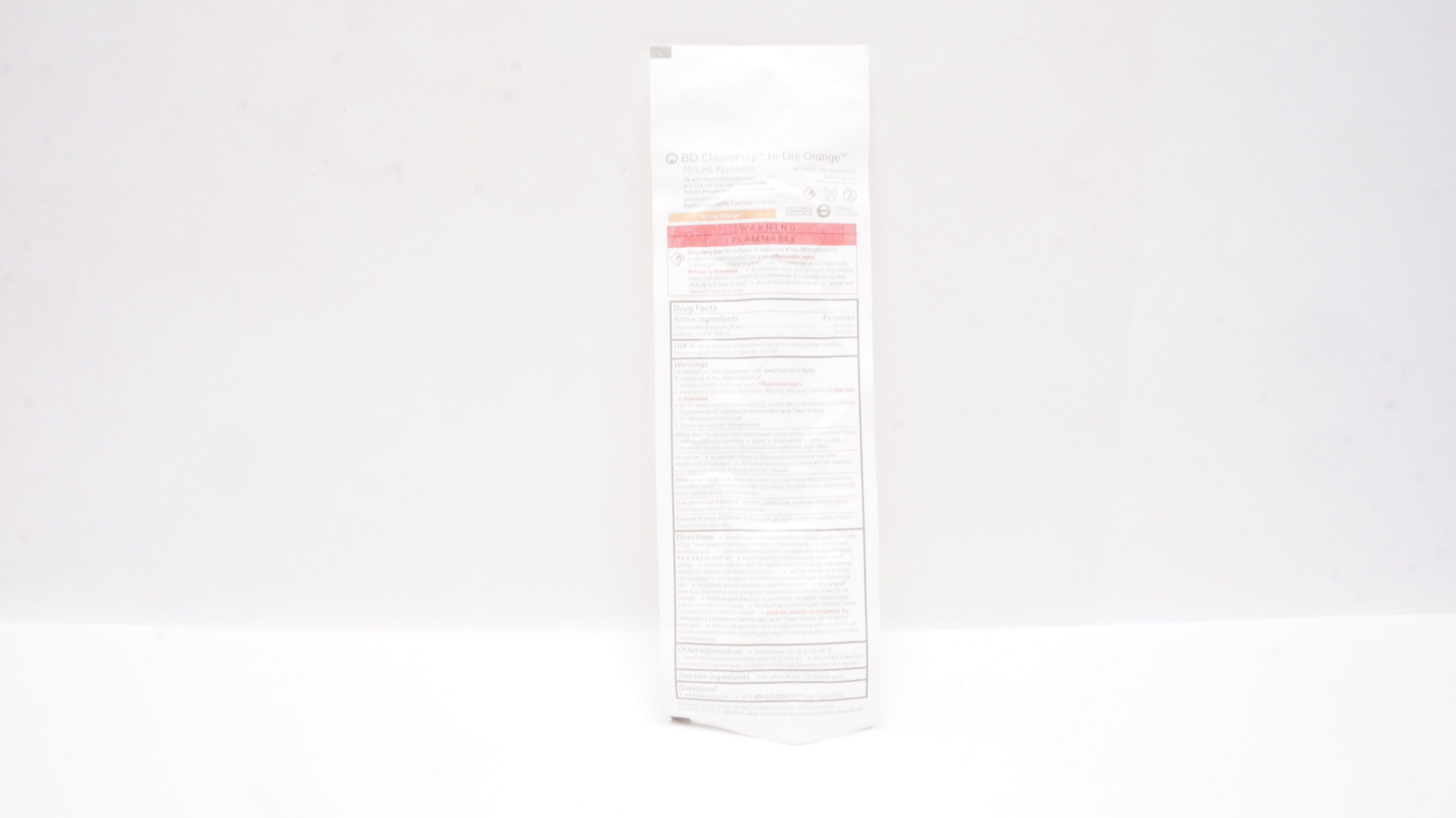 BD 930715 Chloraprep Hi-Lite orange 10.5mL Applicators