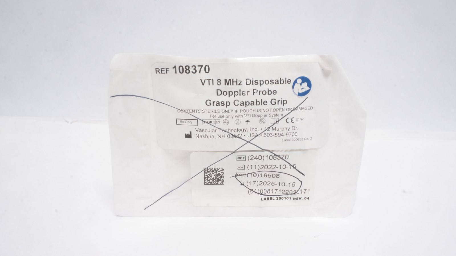 Vascular Technology 108370 VTI 8 MHz Disposable Doppler Probe