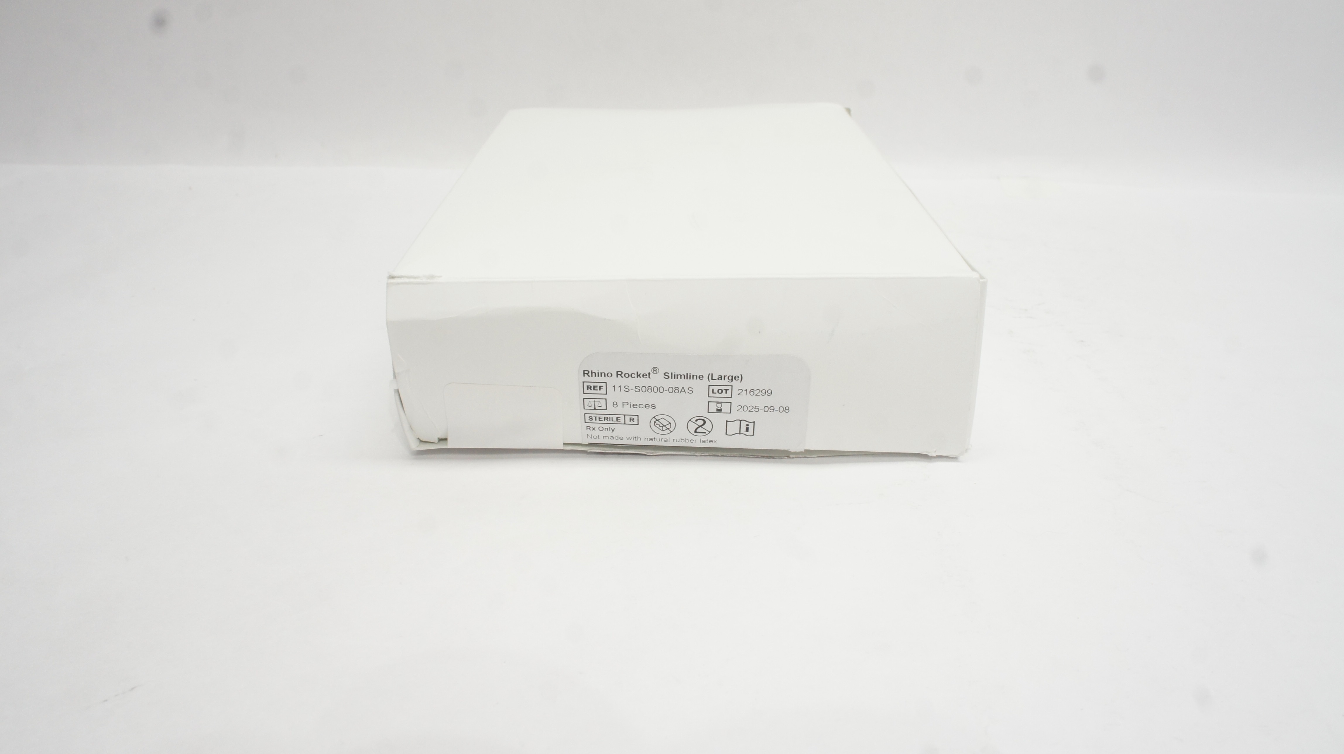 Shippert Medical 11S-S0800-08AS Rhino Rocket Slimline Large Nasal Pack- Box of 8