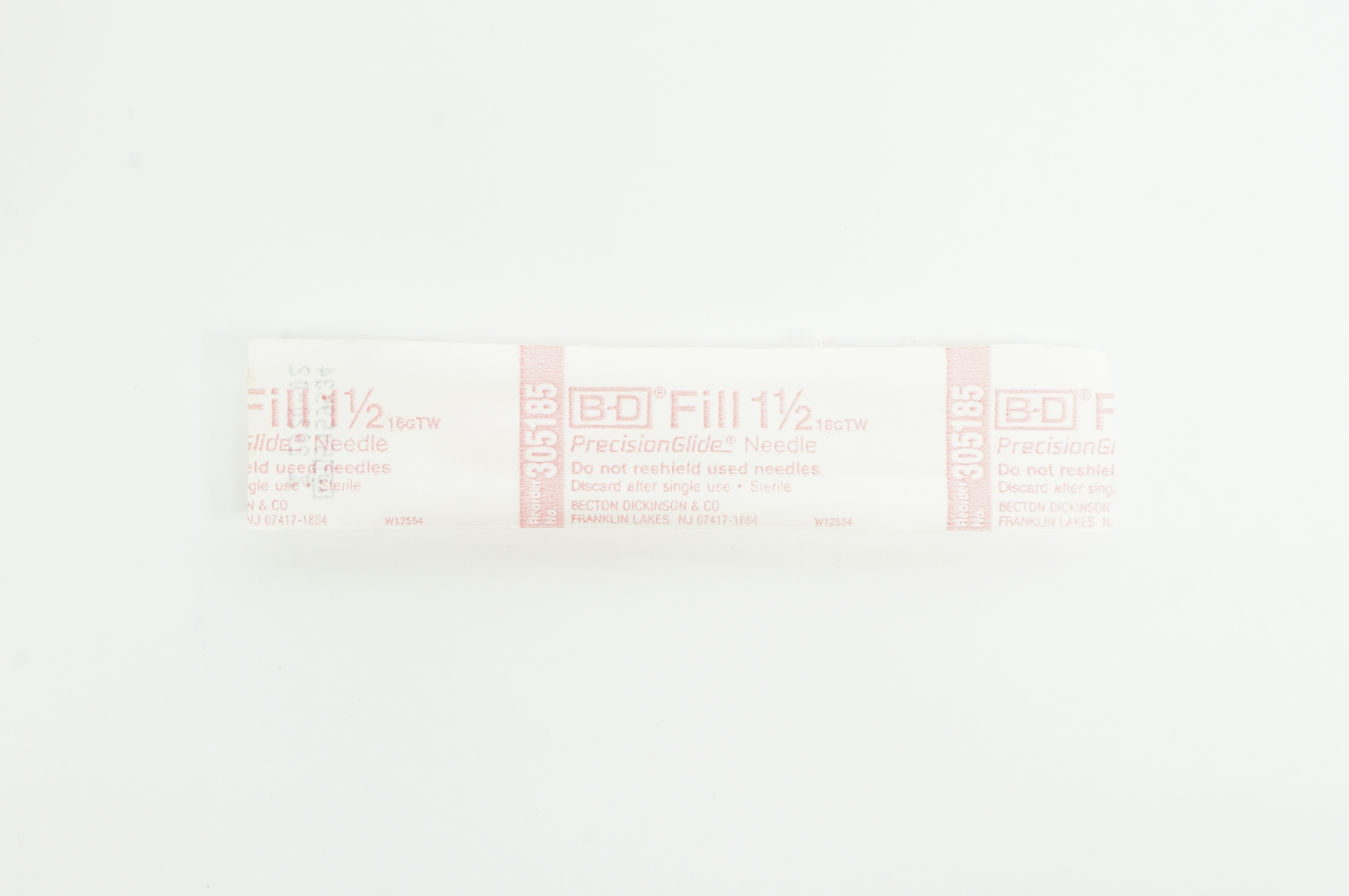 BD 305185 PrecisionGlide Ndle. Fill 18G TW x 1-1/2inch (x)