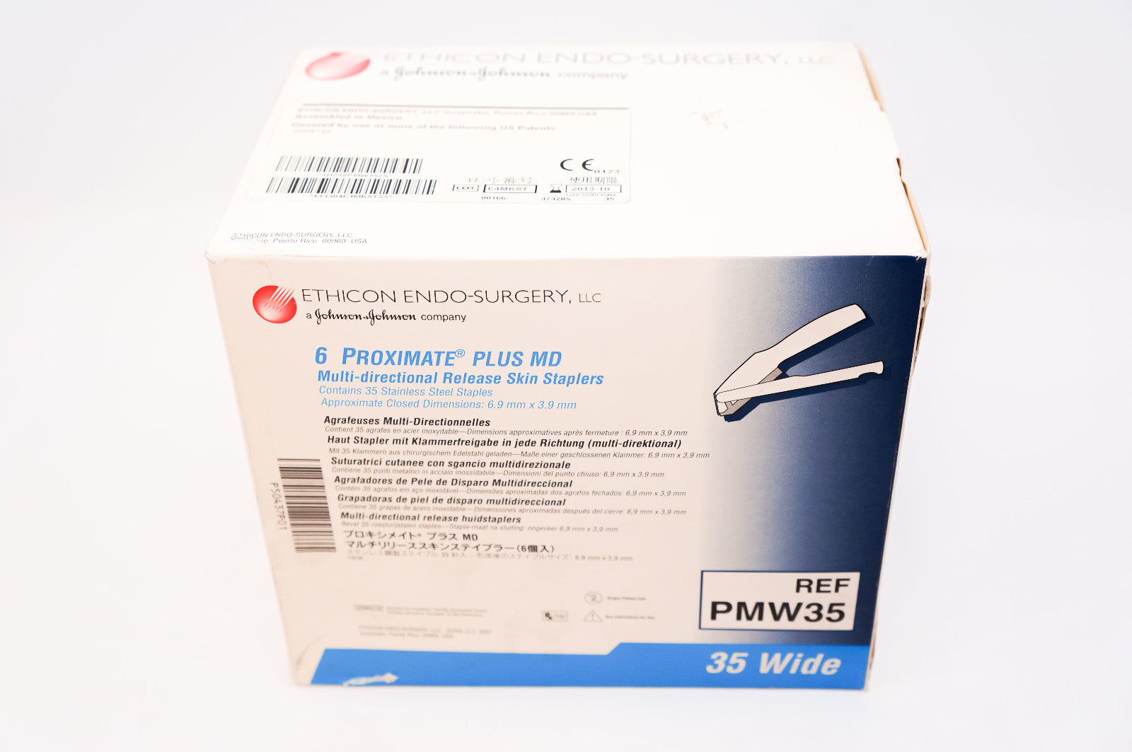 Ethicon PMW35 PROXIMATE Plus MD, Skin Staple 35 wide (x) ~ Box of 6