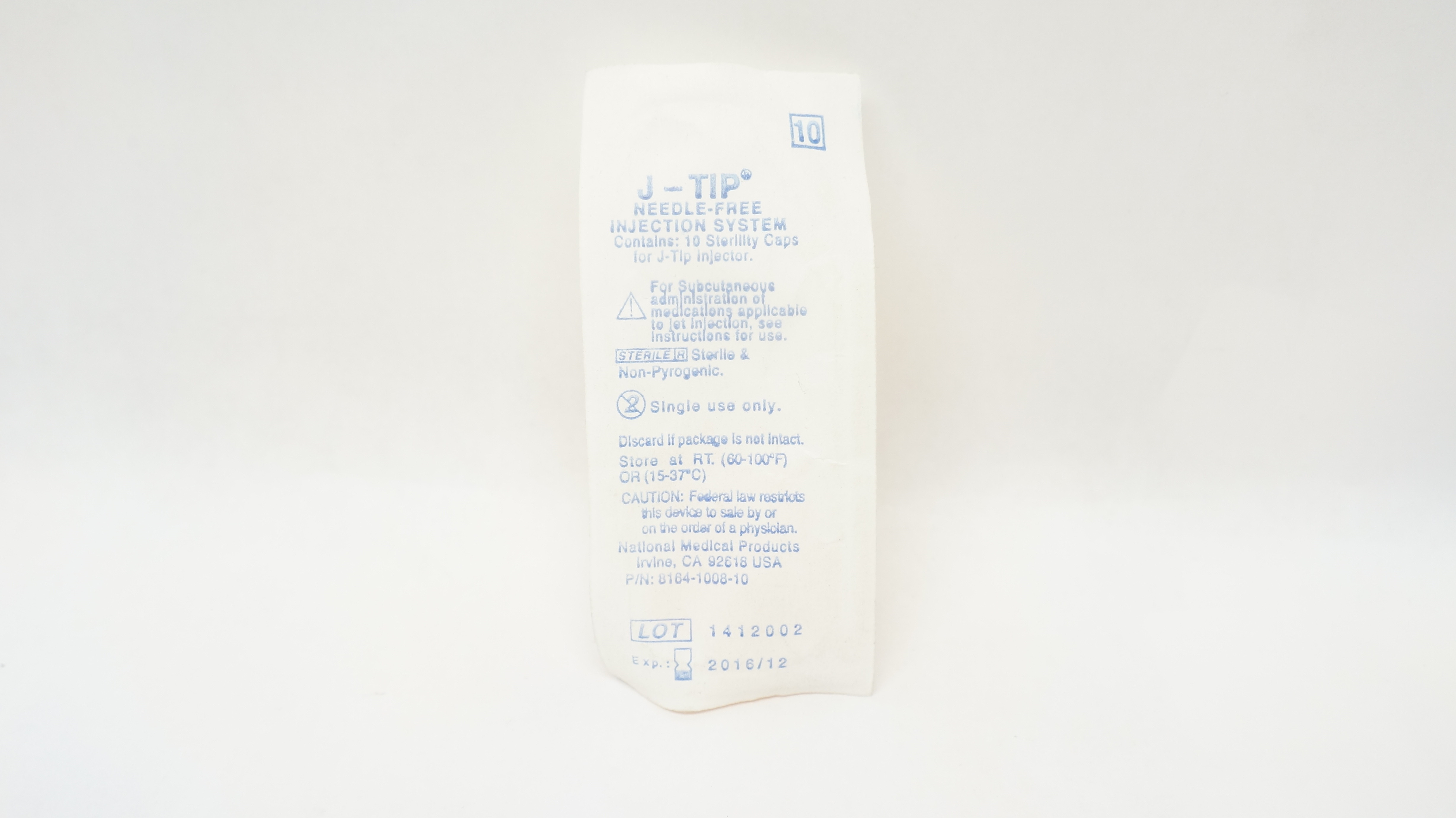 NMP NDC-8164-2001-25 J-Tip Ndle-Free Injection System 0.25mL (x)