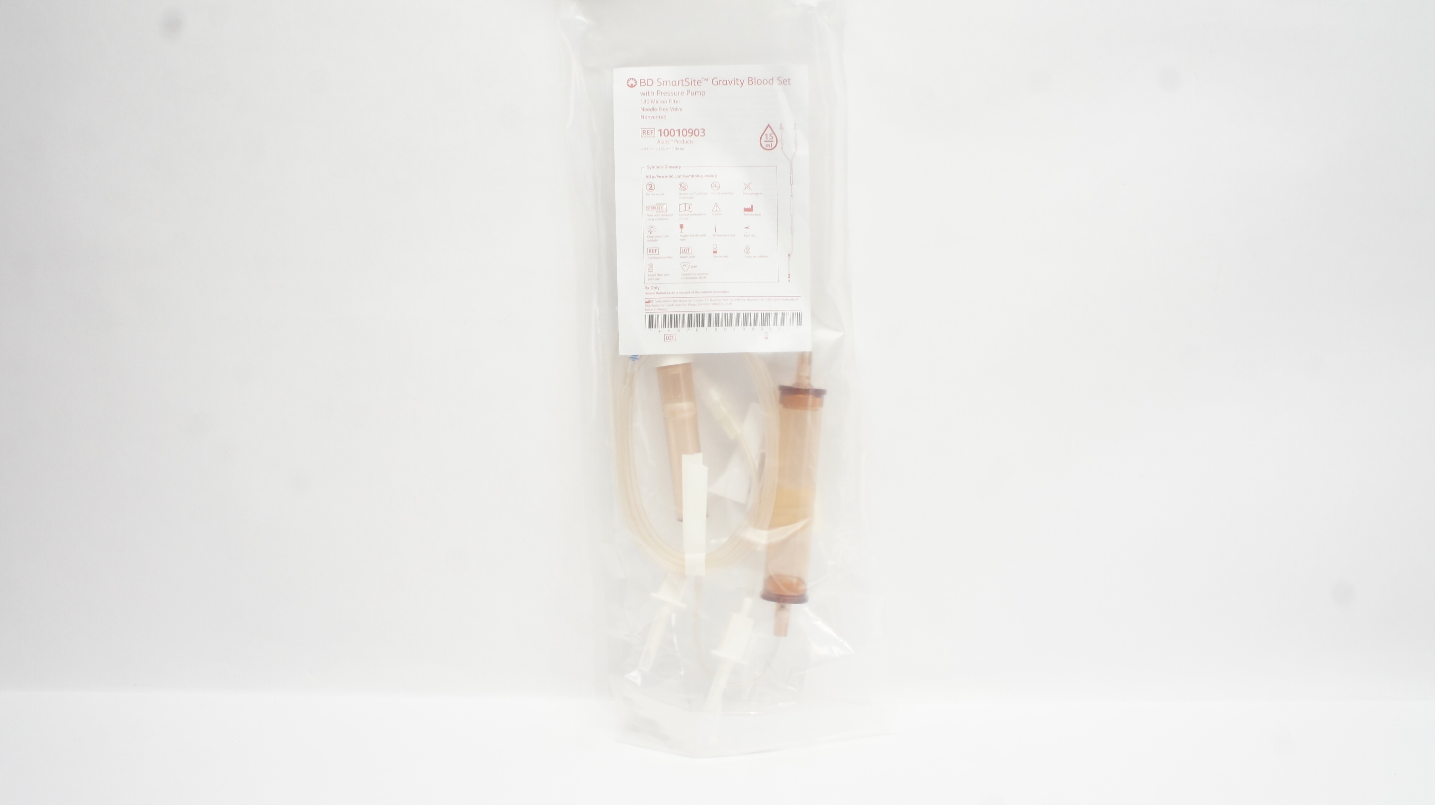 BD 10010903 SmartSite Gravity Blood Set with Pressure Pump 104inch x 15ml (x)