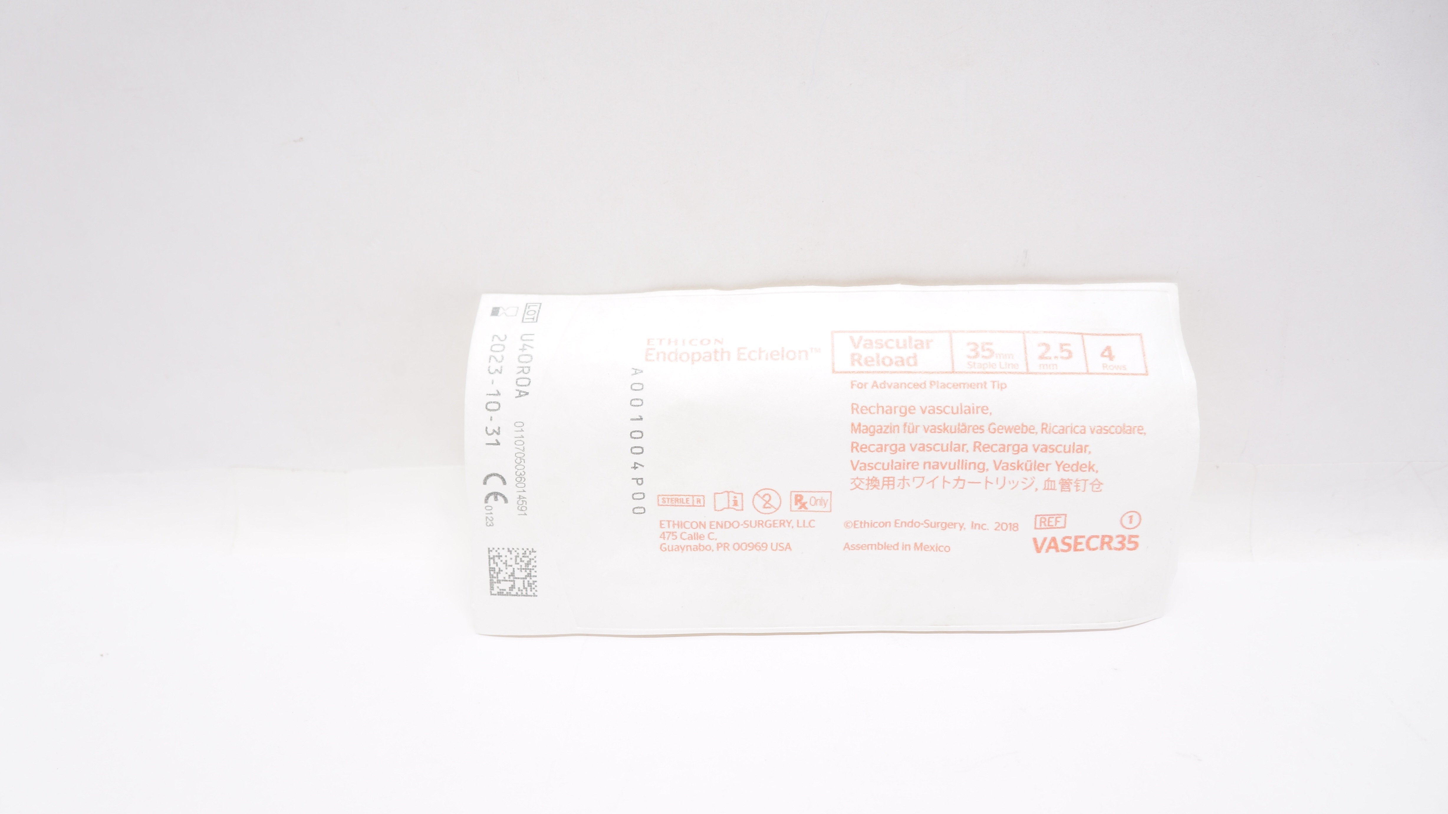 Ethicon VASECR35 Endopath Echelon Vascular Reload 35 mm x 2.5 mm (x)