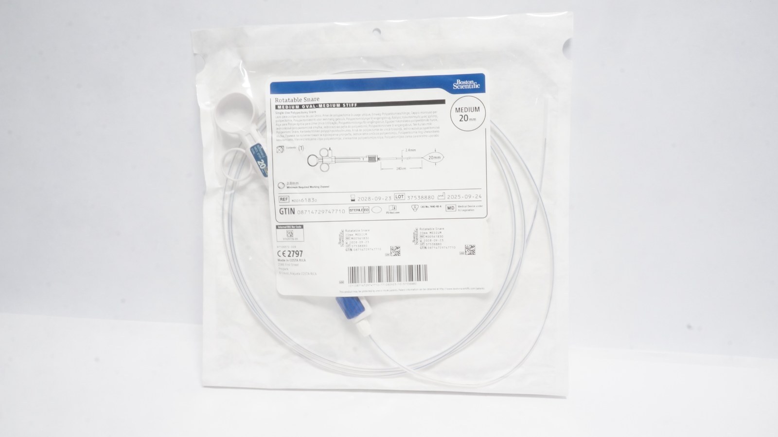 Boston Scientific M00561830 Rotatable Snare 20mm Medium Stiff