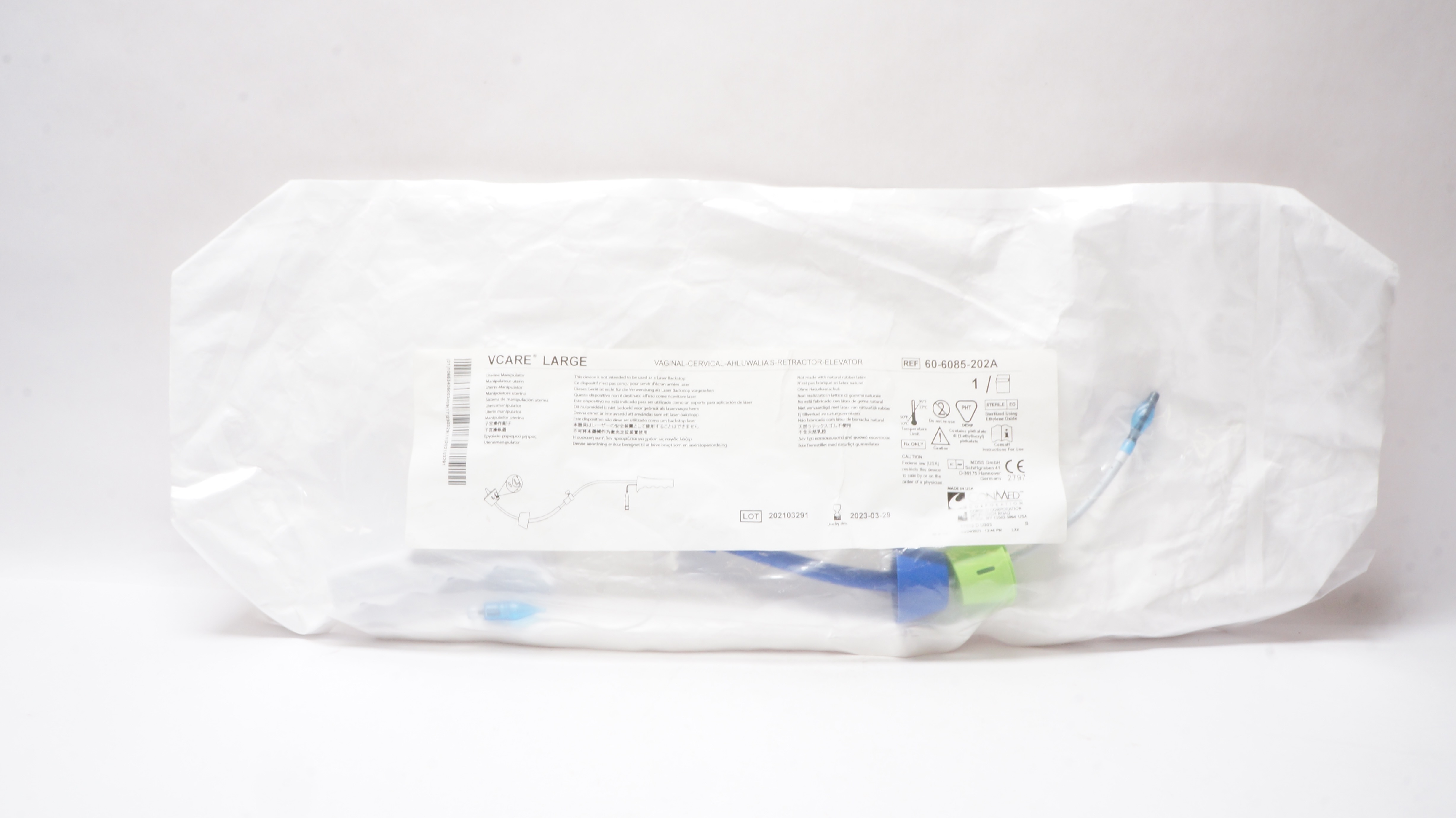 ConMed 60-6085-202A Vcare Vaginal-Cervical-Ahluwalia's-Retractor-Elevator (x)