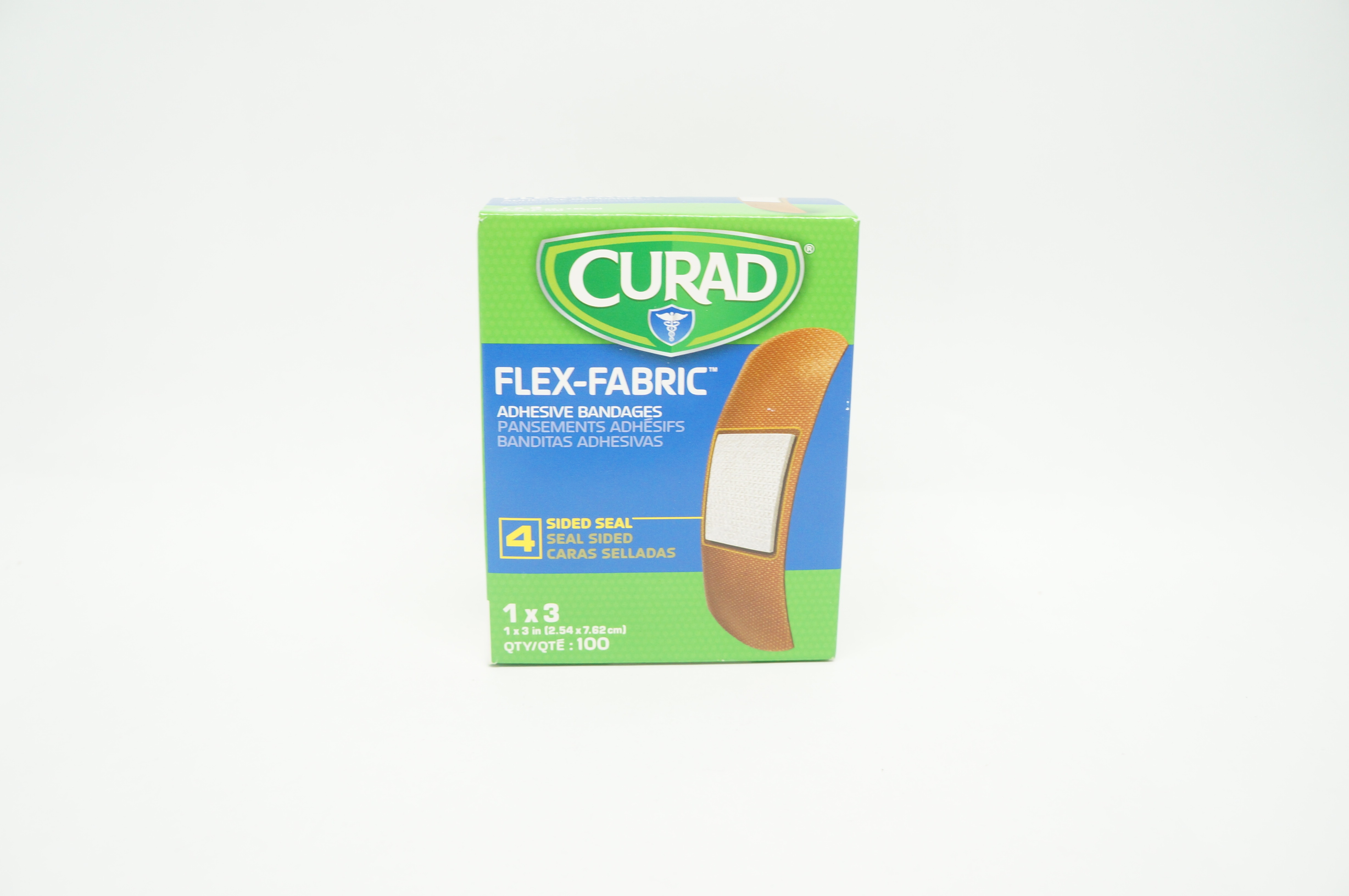 Medline NON25660 Curad Flex-Fabric Adhesive Bandages 1 x 3 inch - Box of 100