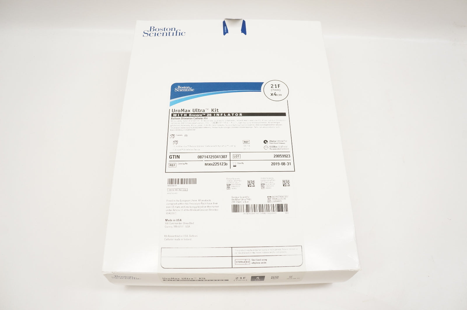 Boston Scientific 225123 UroMax Ultra Kit With Encore 26 Inflator 21F x 4cm (x)