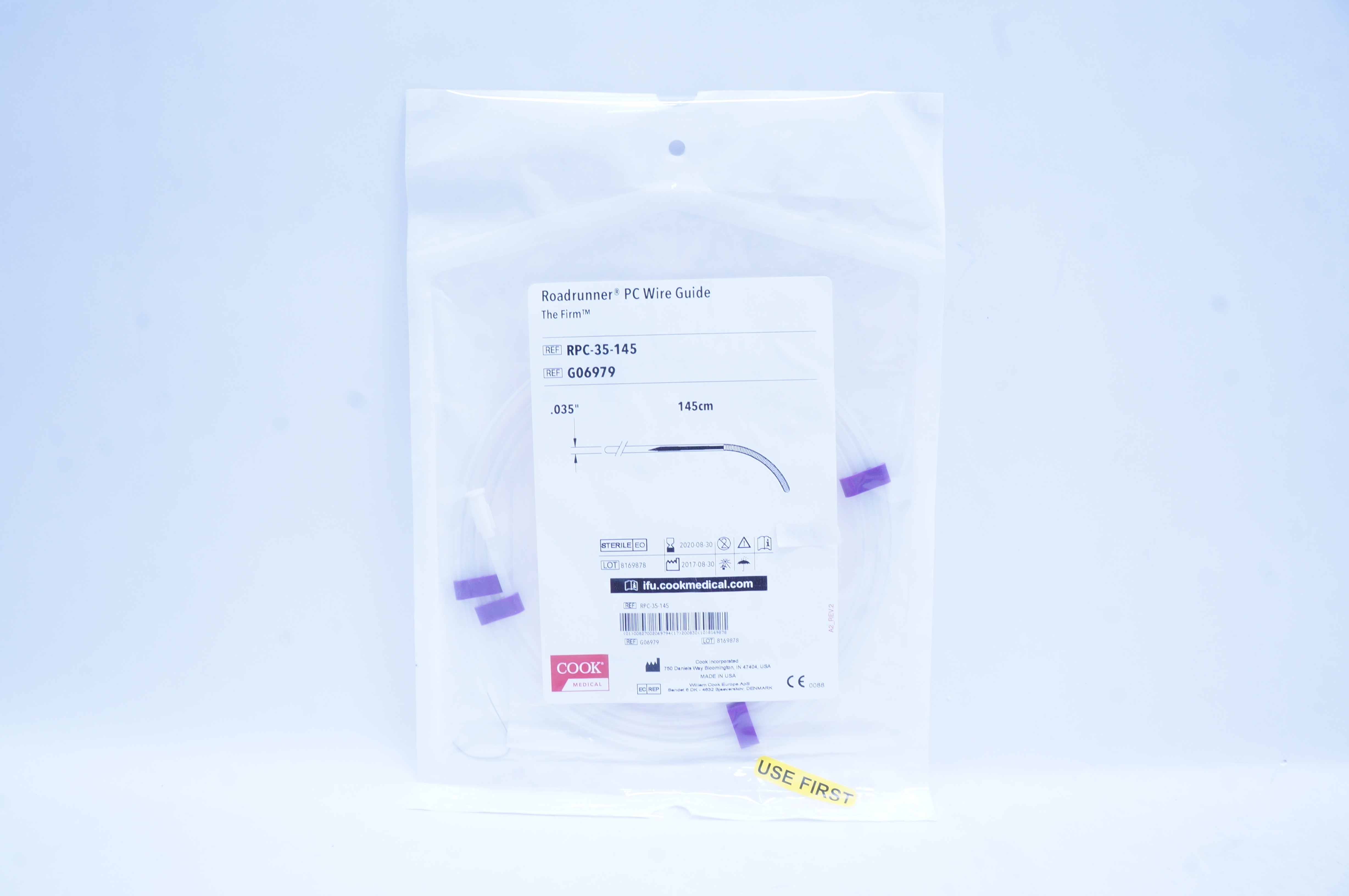 Cook Medical G06979 Roadrunner PC Wire Guide 0.035inch x 145cm (x)