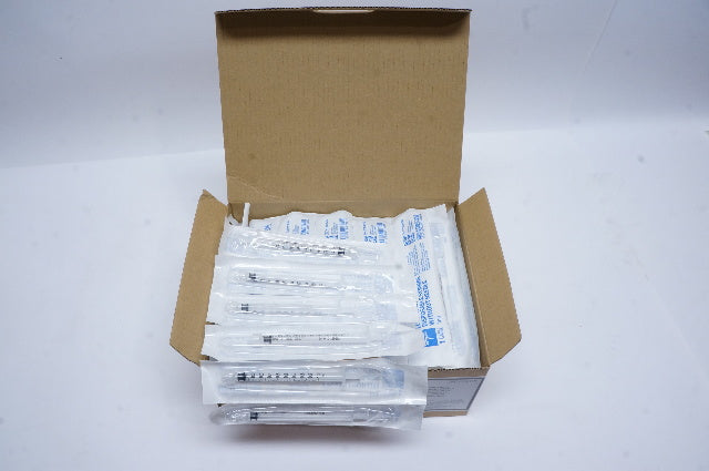 Medline SYR101010 Luer Lock Disposable Syringe Without Ndle 1ml - Box of 100