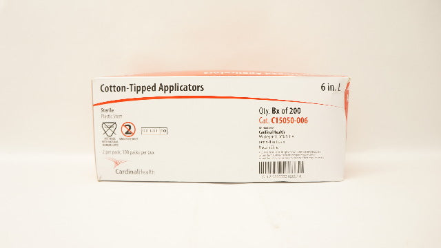Cardinal Health C15050-006 Cotton-Tipped Applicators 6 inch L - Box of 106
